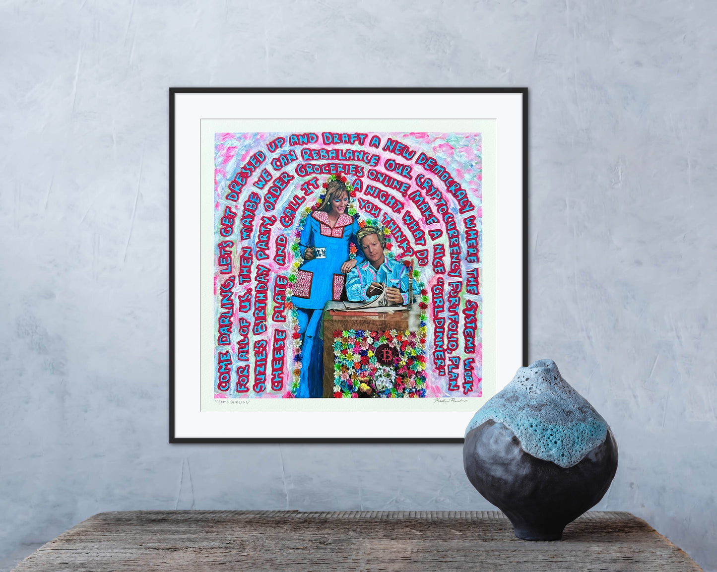 ”Come Darling” Giclée Fine Art Print 10x10in
