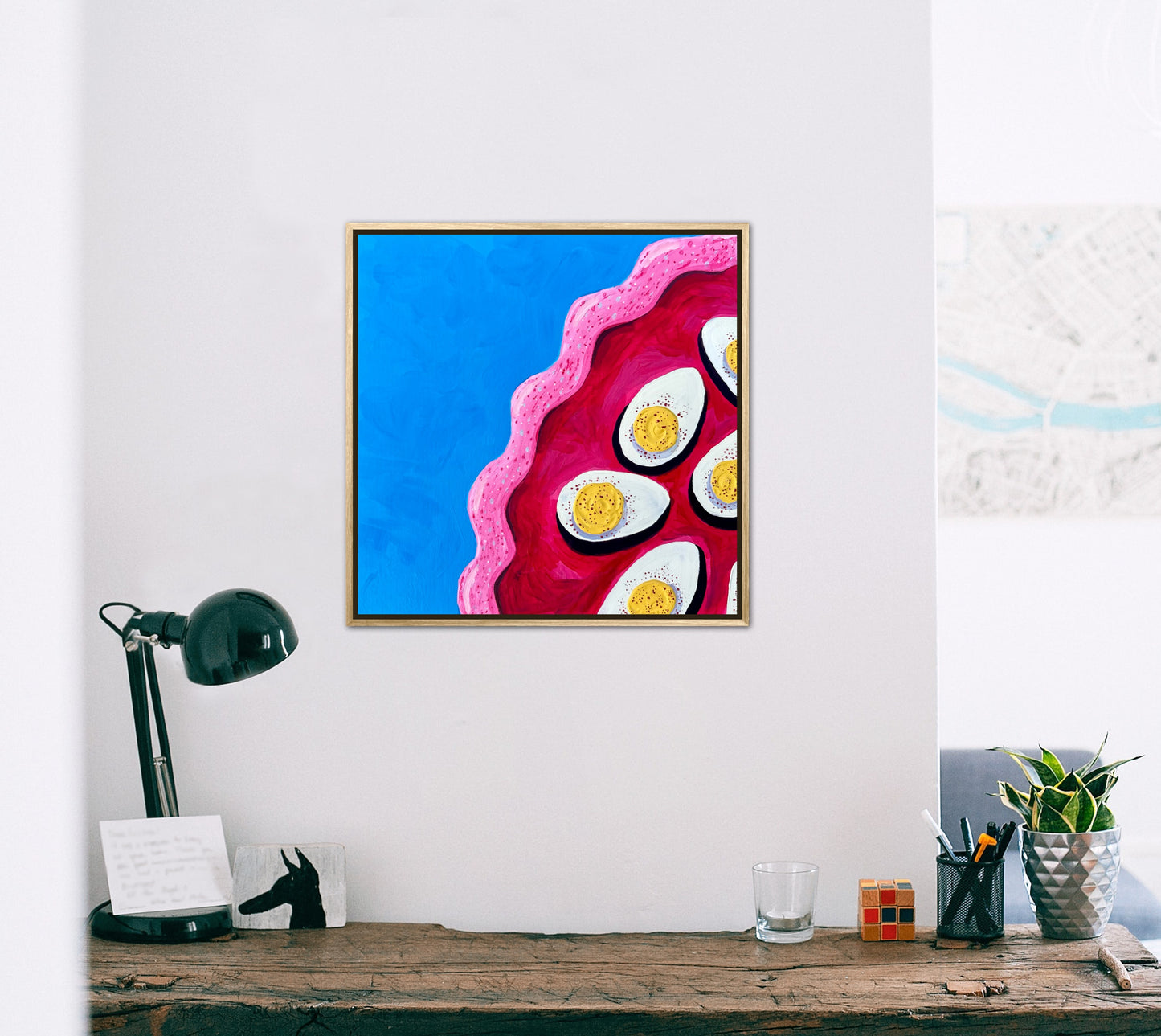 Little Luxuries Collection: Deviled Eggs - 12x12in Original Art