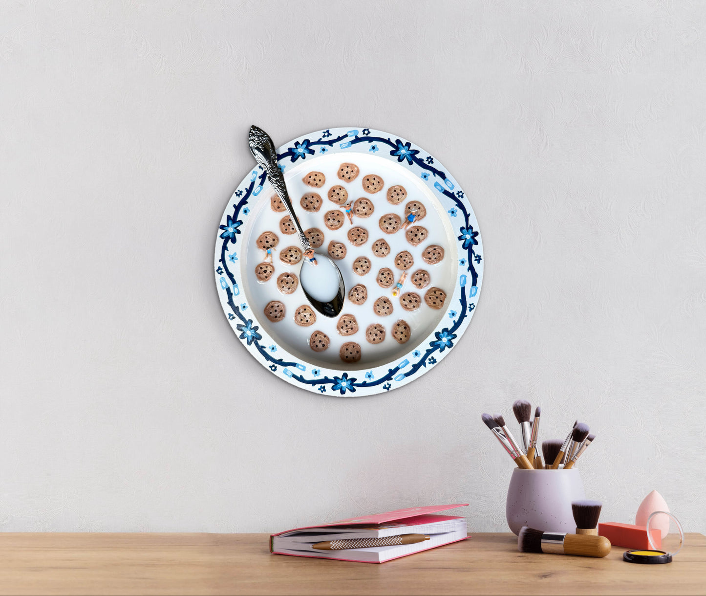 Cookie Crisp: Saturday Mornings Cereal Collection - 8x8in Mixed Media