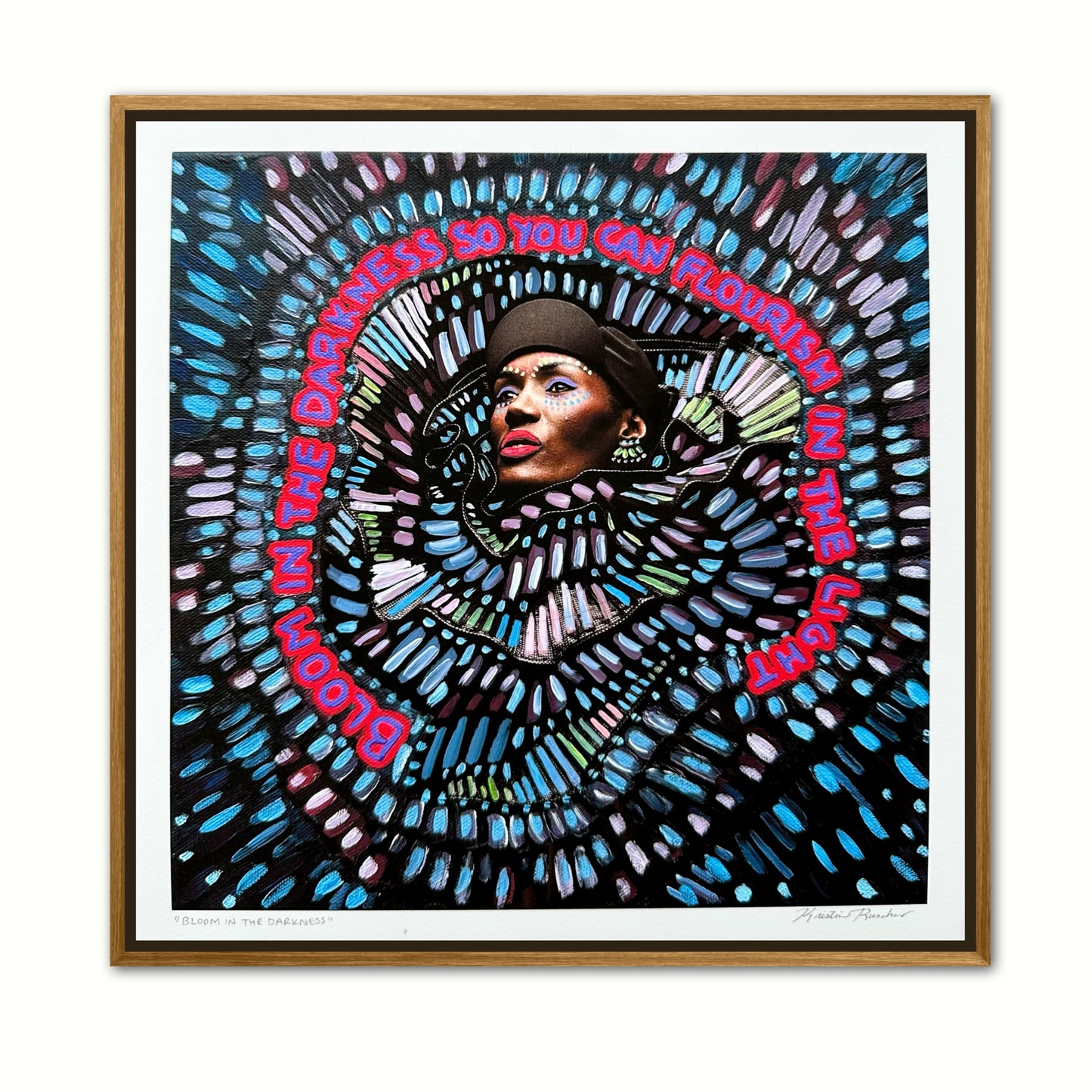 “Bloom in the Darkness” Giclée Fine Art Print 10x10in or 4x4in