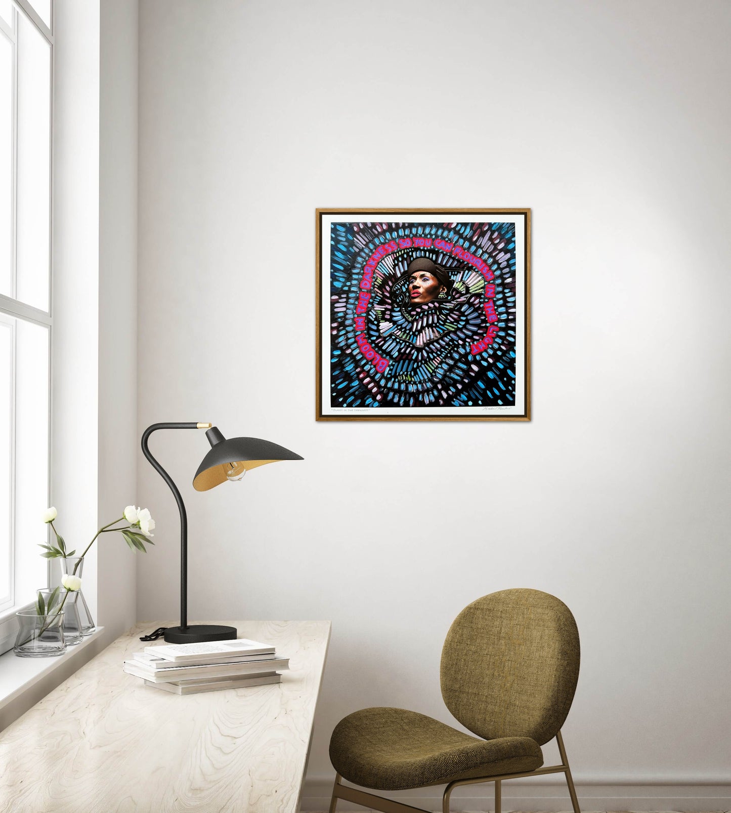 “Bloom in the Darkness” Giclée Fine Art Print 10x10in or 4x4in