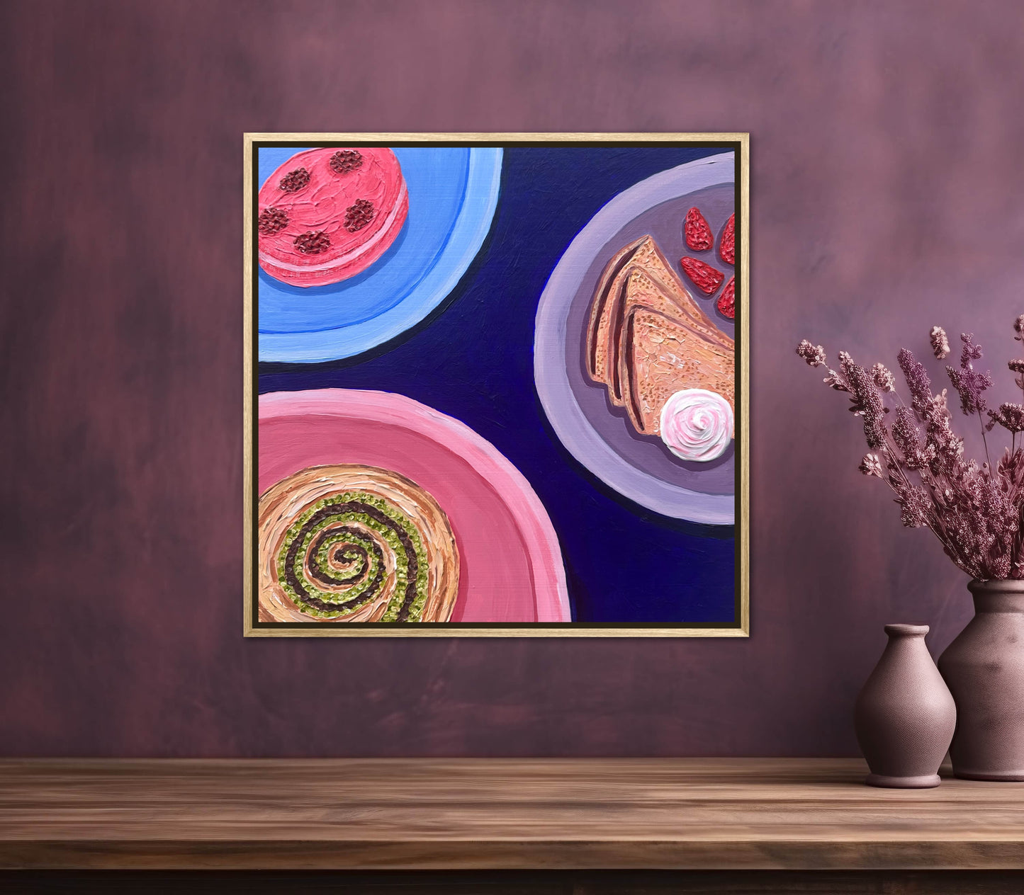 Little Luxuries Collection: Breakfast is Served - 12x12in Original Art