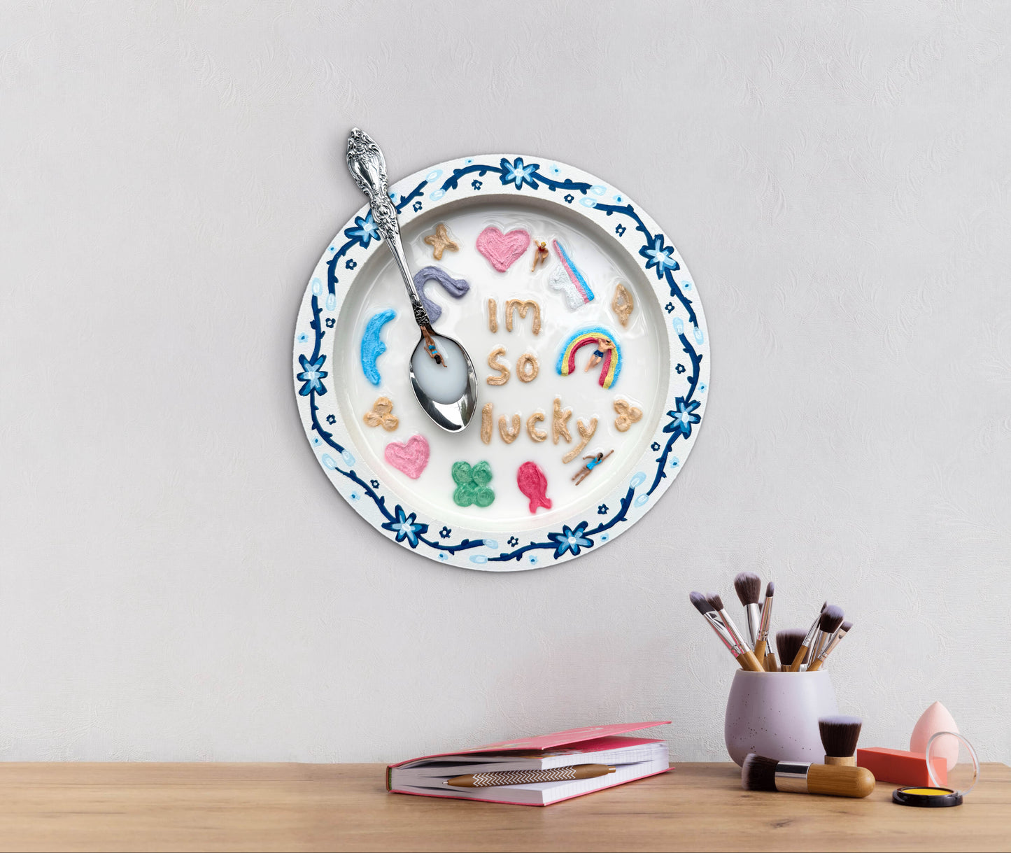 Lucky Charms: Saturday Mornings Cereal Collection - 8x8in Mixed Media