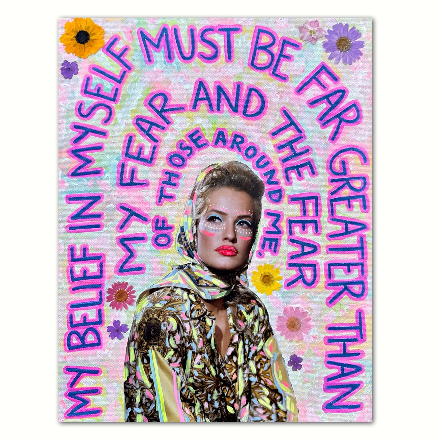 Vogue Reflections: “My Belief” Original Art 11x14in Framed
