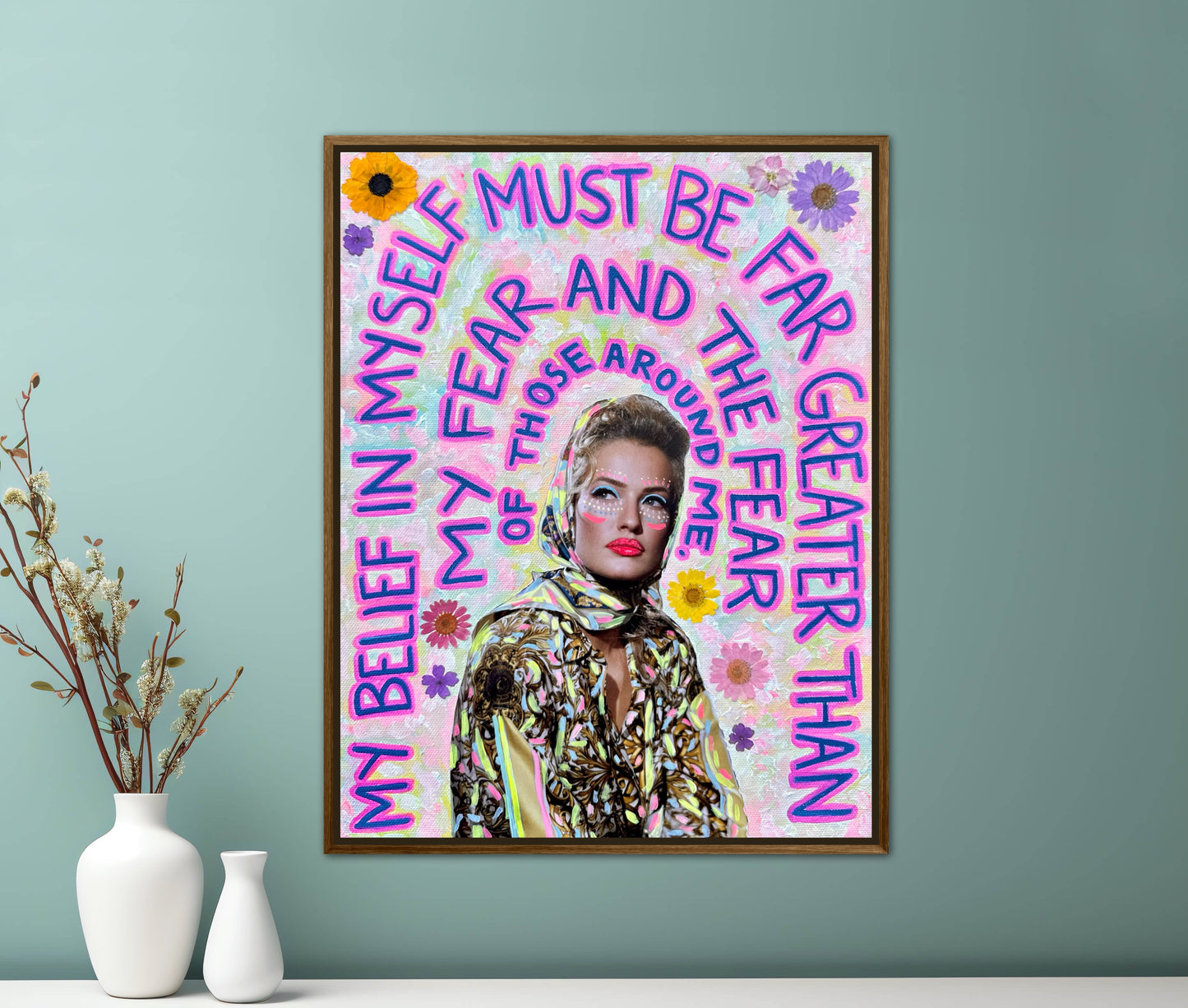 Vogue Reflections: “My Belief” Original Art 11x14in Framed