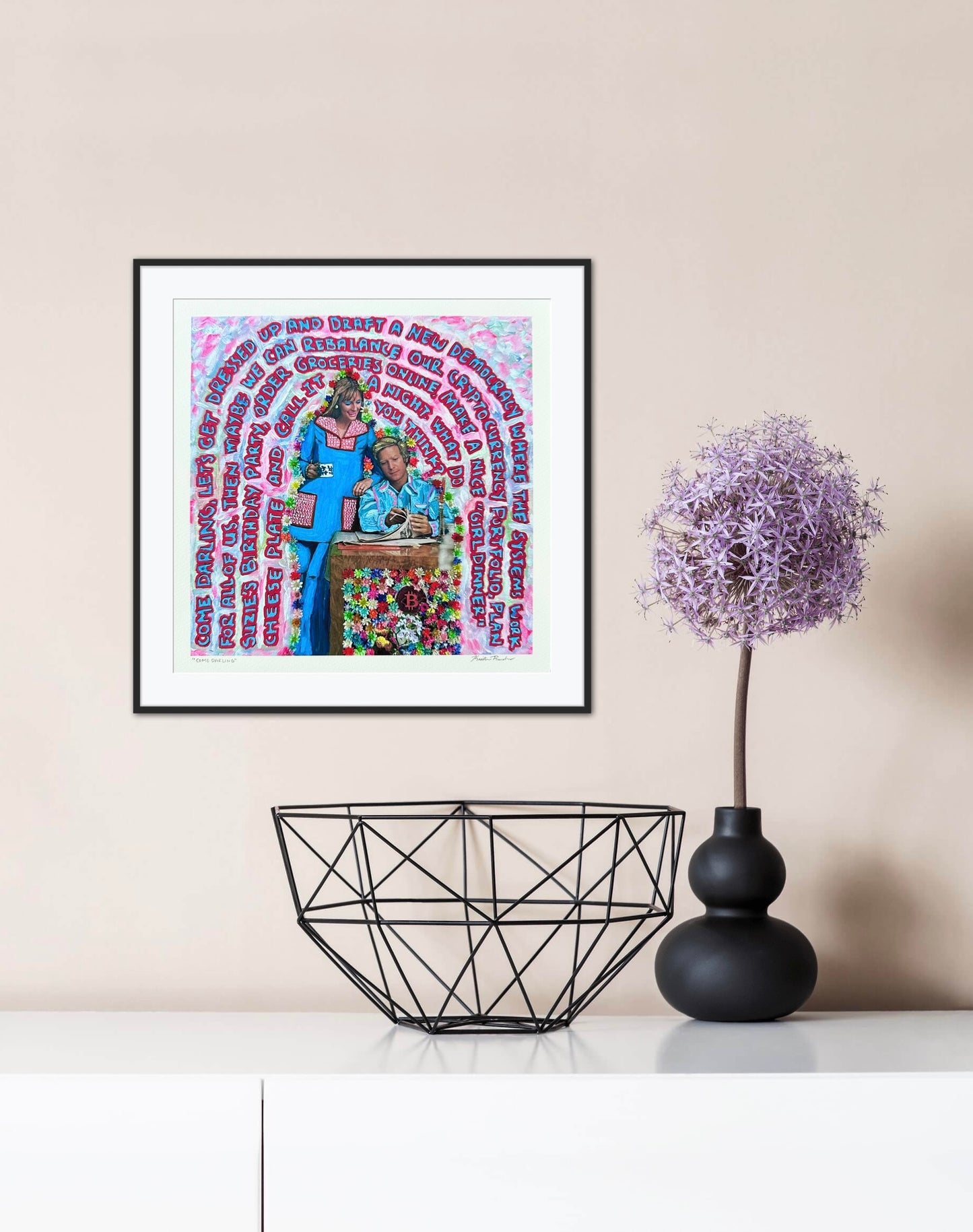 ”Come Darling” Giclée Fine Art Print 10x10in or 5x5in