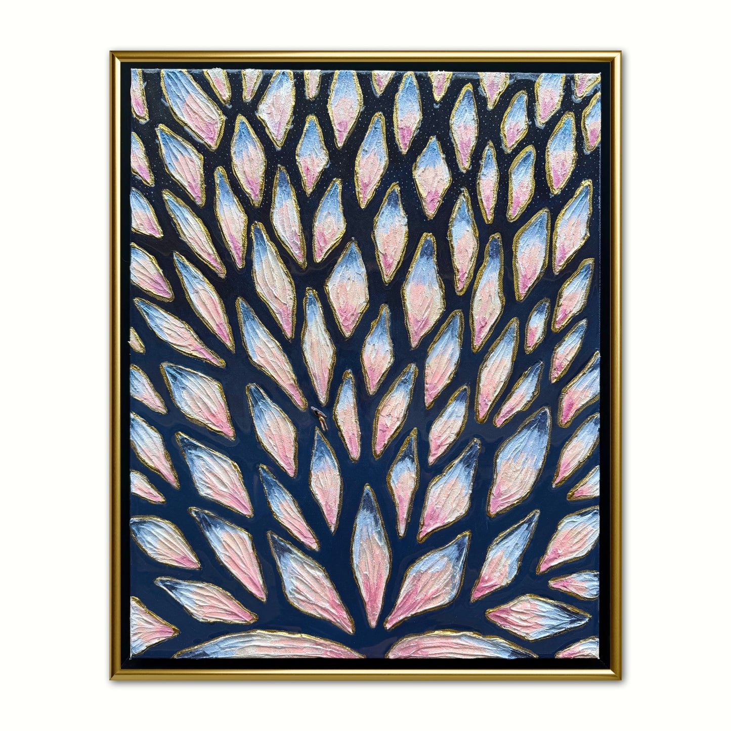 The Path to Intuition - 16x20in Mixed Media; Sand, Acrylic & Resin on Canvas Framed