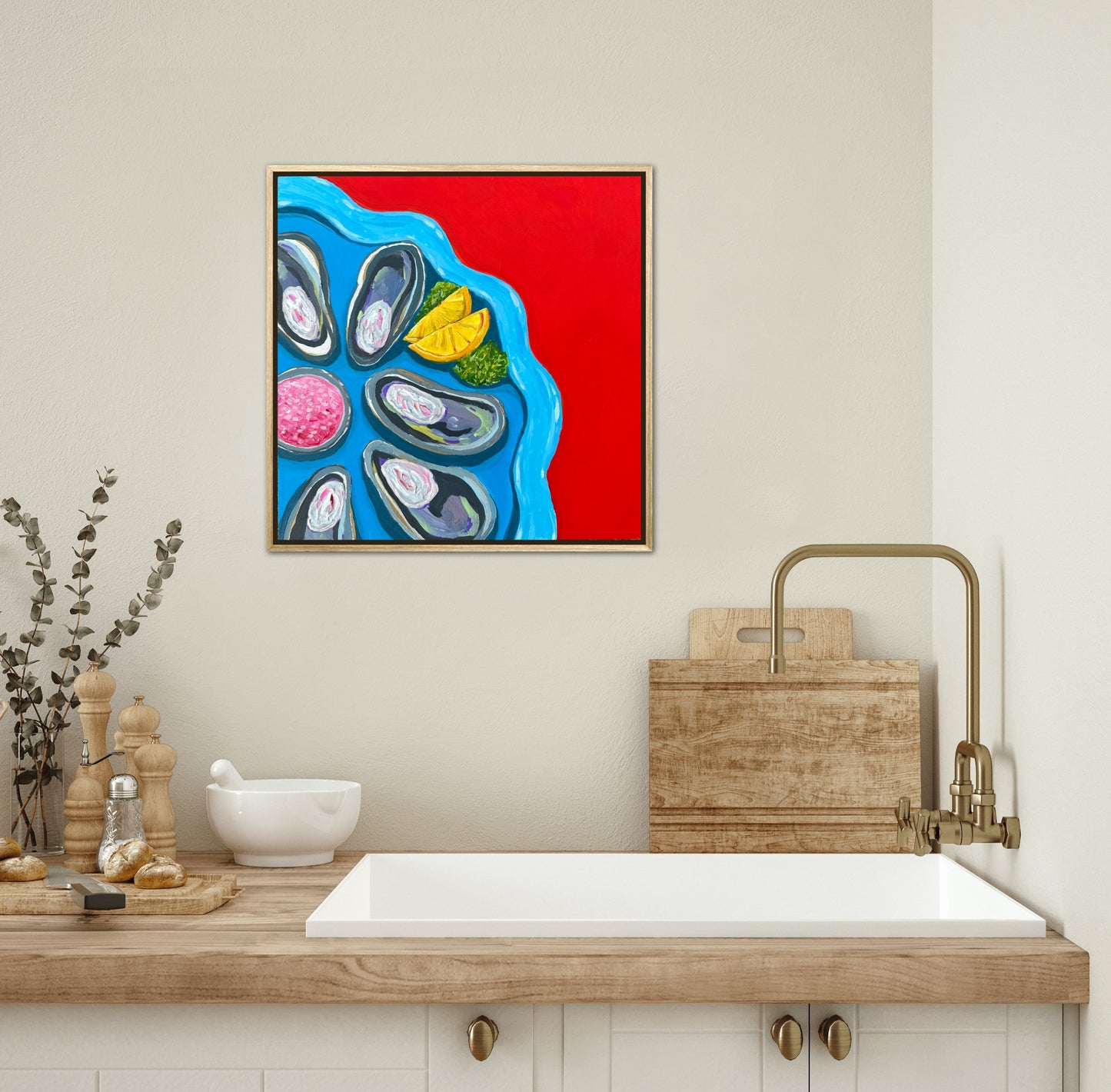 Little Luxuries Collection: Half Shell Time is Never a Crime - 12x12in Original Art