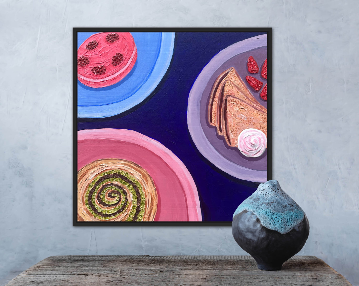 Little Luxuries Collection: Breakfast is Served - 12x12in Original Art