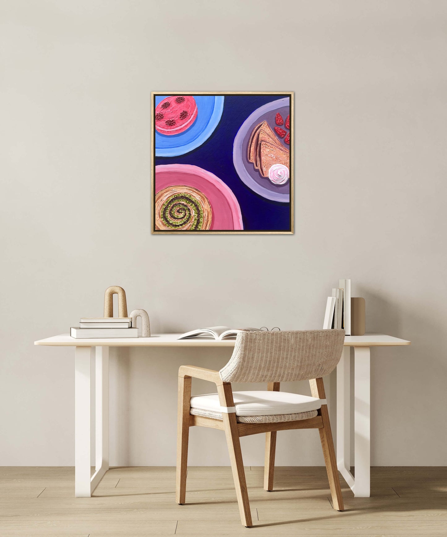 Little Luxuries Collection: Breakfast is Served - 12x12in Original Art
