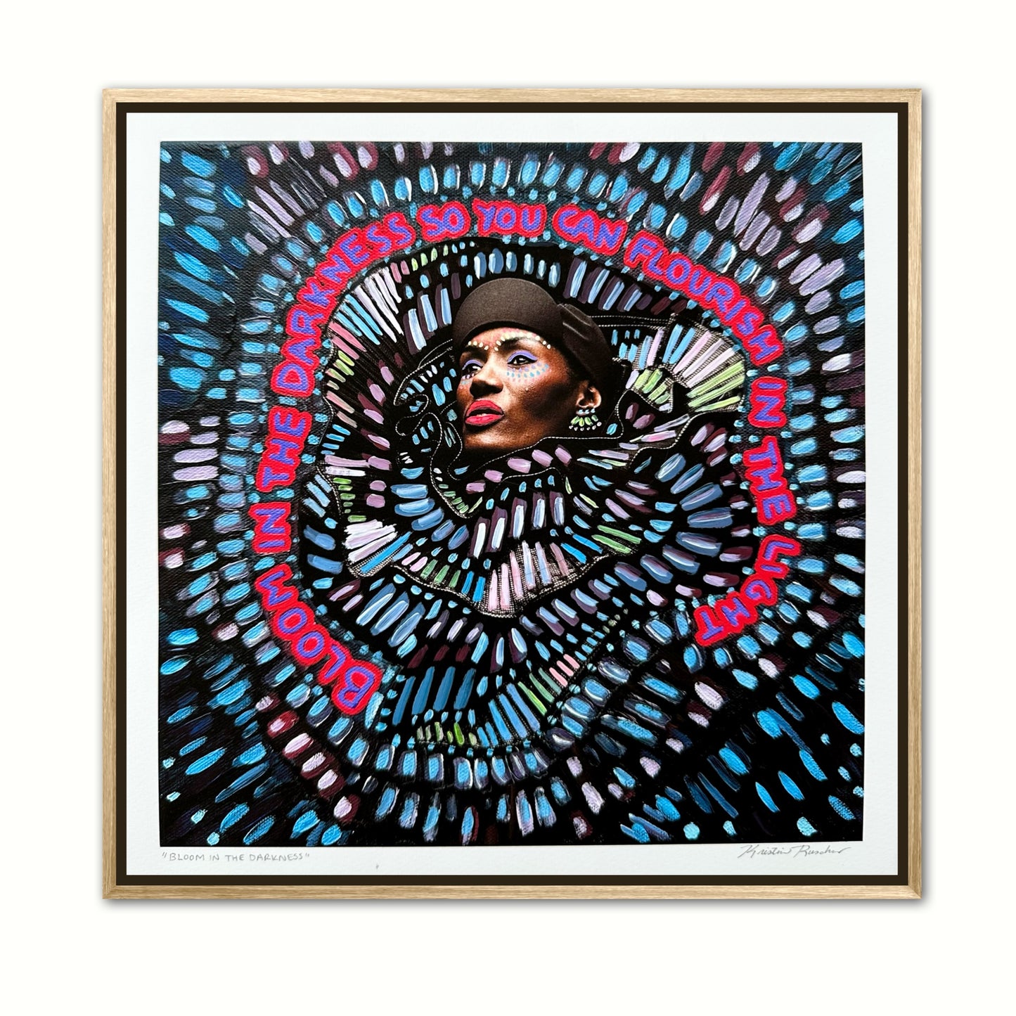 “Bloom in the Darkness” Giclée Fine Art Print 10x10in or 4x4in
