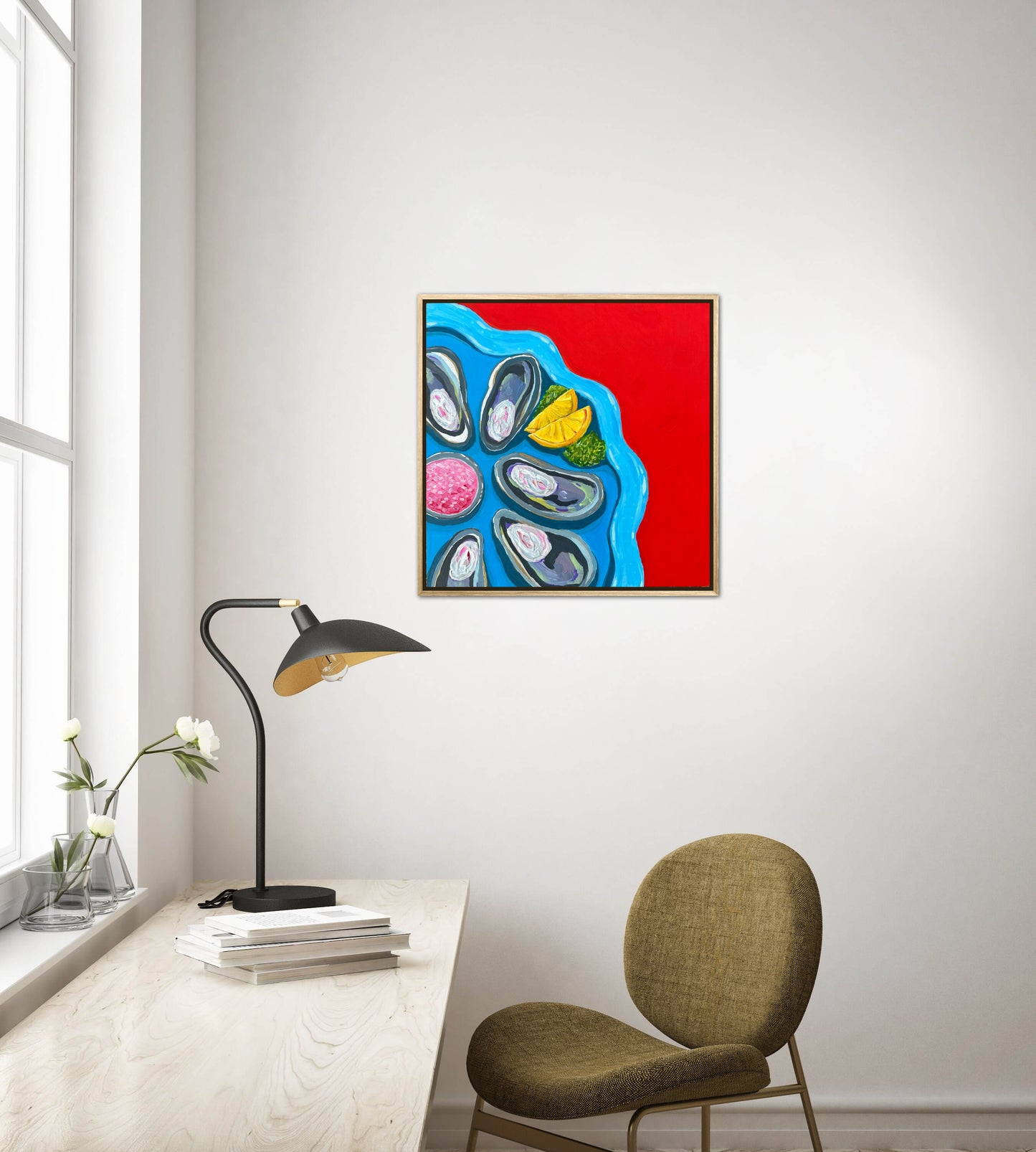 Little Luxuries Collection: Half Shell Time is Never a Crime - 12x12in Original Art