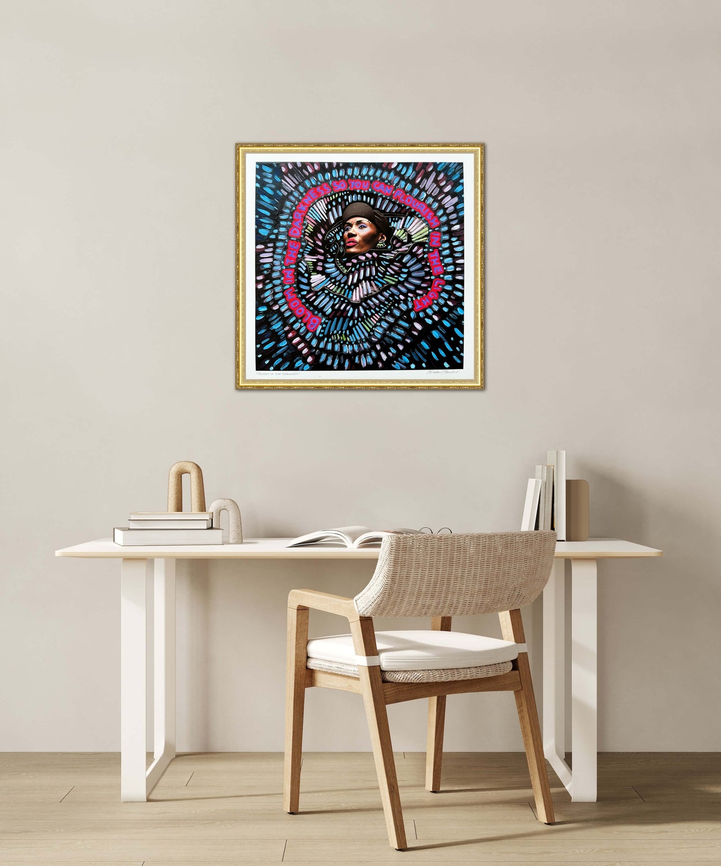 “Bloom in the Darkness” Giclée Fine Art Print 10x10in or 4x4in