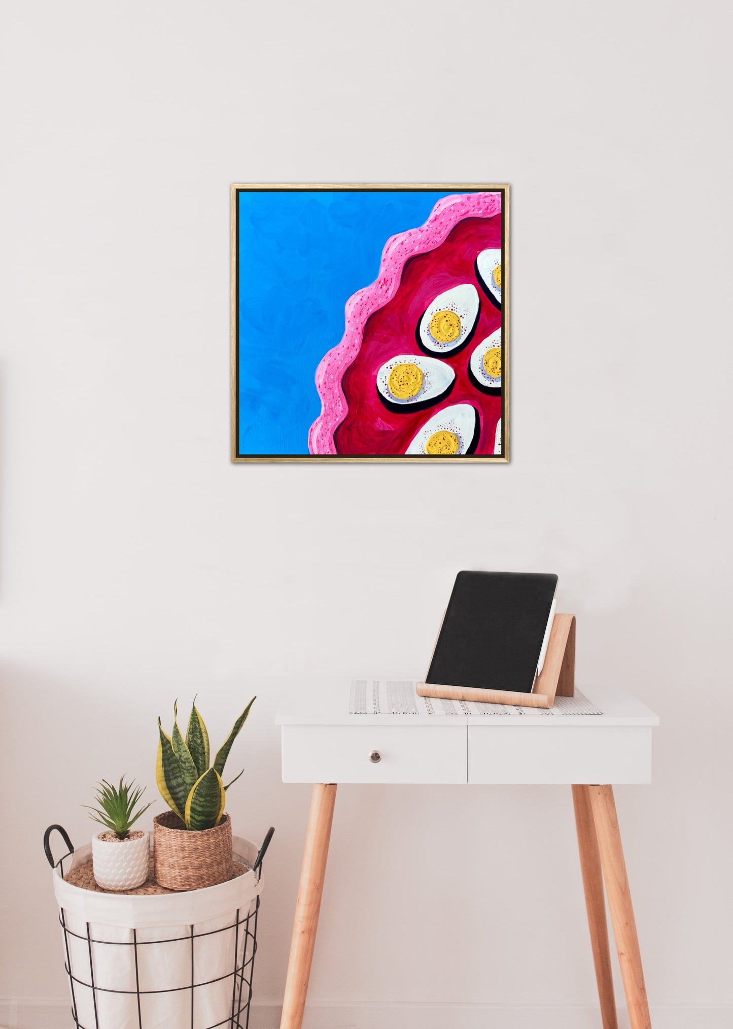 Little Luxuries Collection: Deviled Eggs - 12x12in Original Art