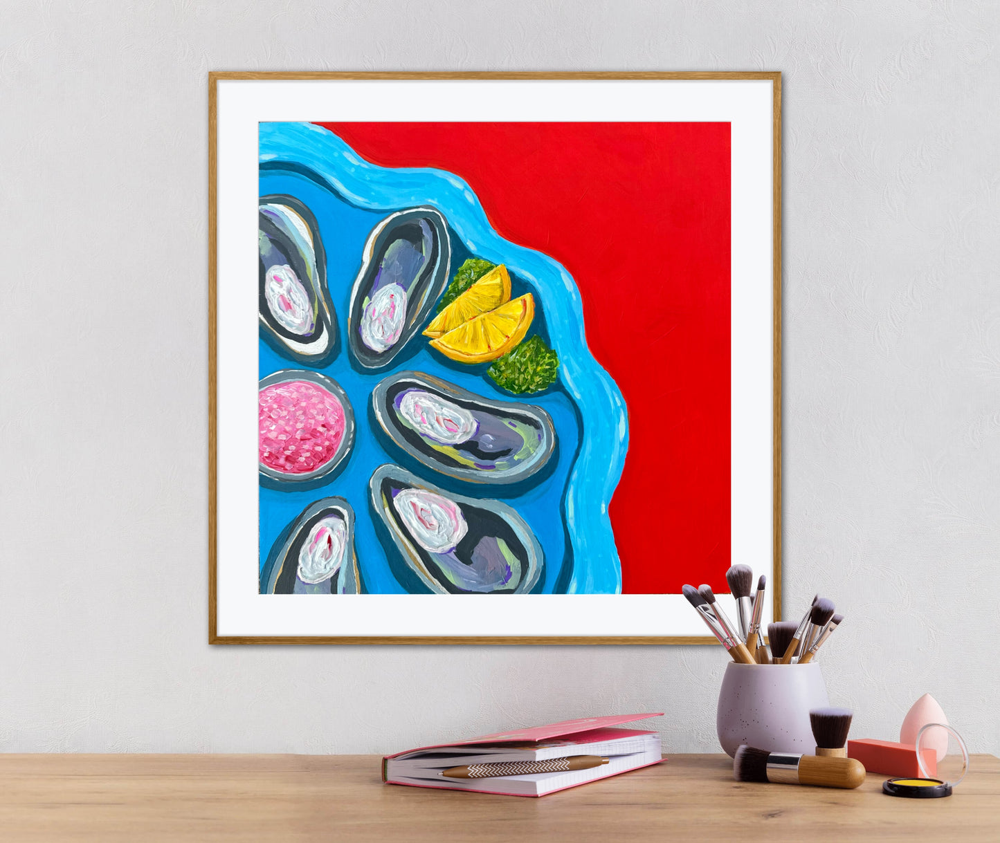Little Luxuries Collection: Half Shell Time is Never a Crime - 10x10in Glicée Fine Art Print