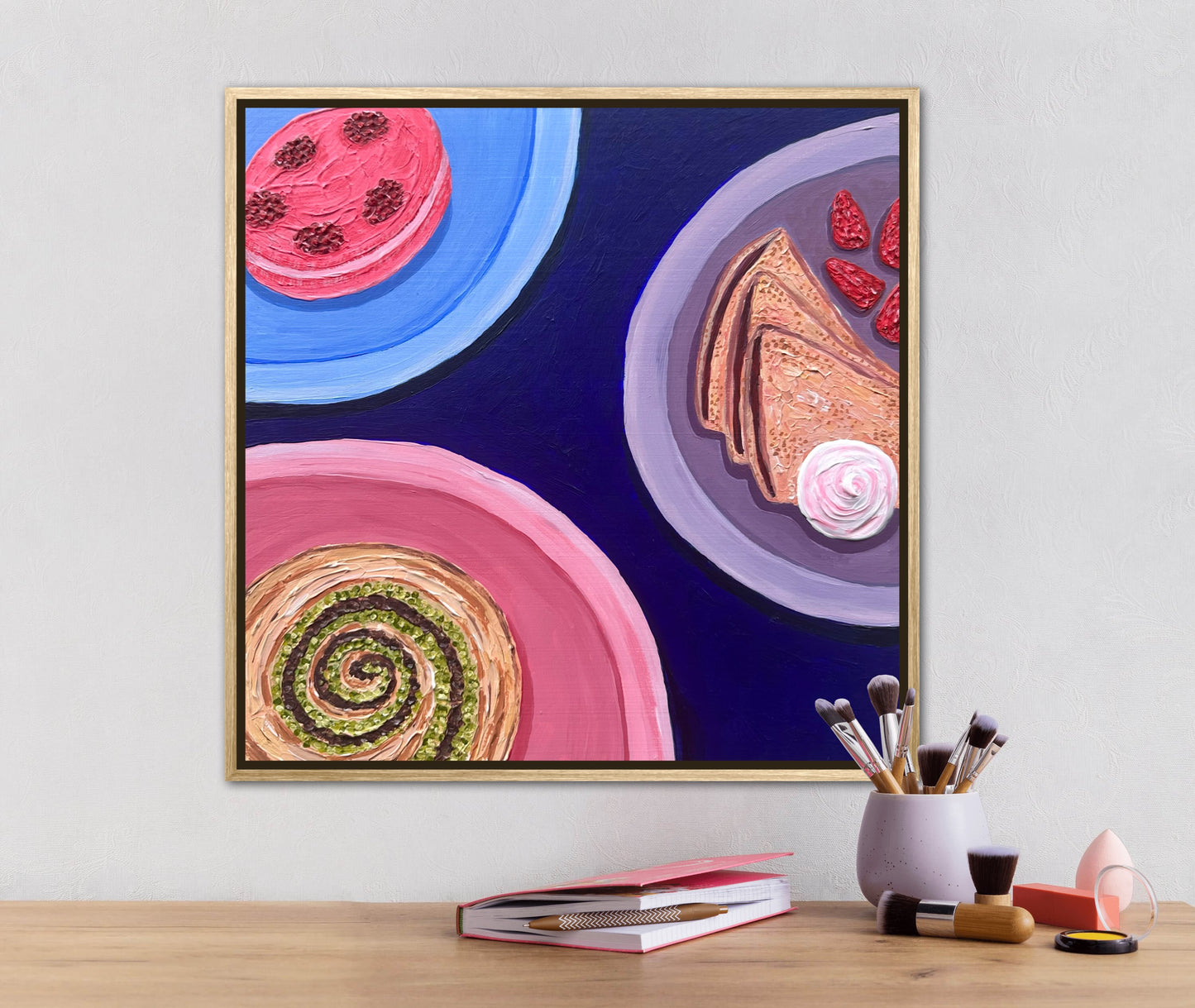 Little Luxuries Collection: Breakfast is Served - 12x12in Original Art