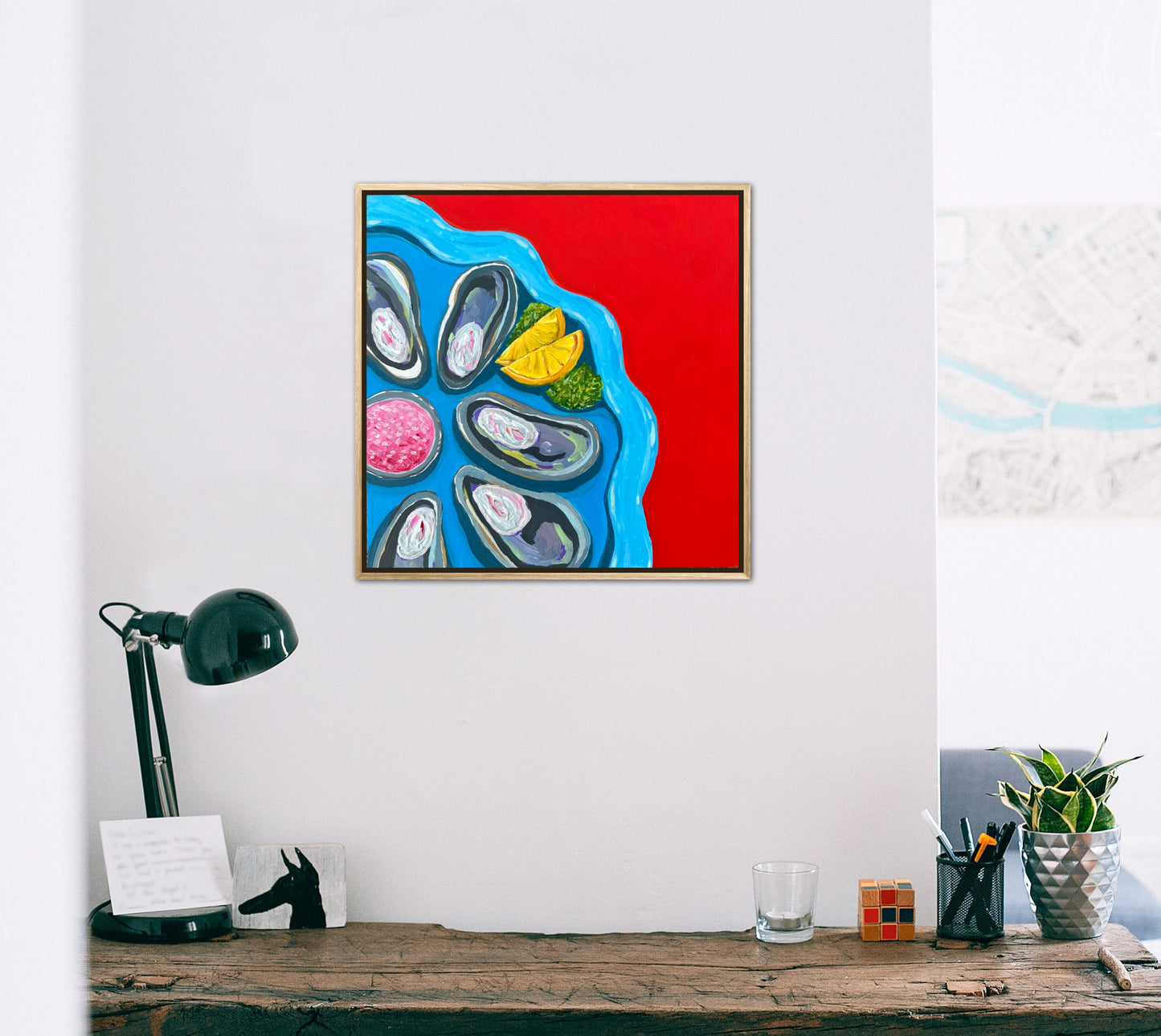 Little Luxuries Collection: Half Shell Time is Never a Crime - 12x12in Original Art
