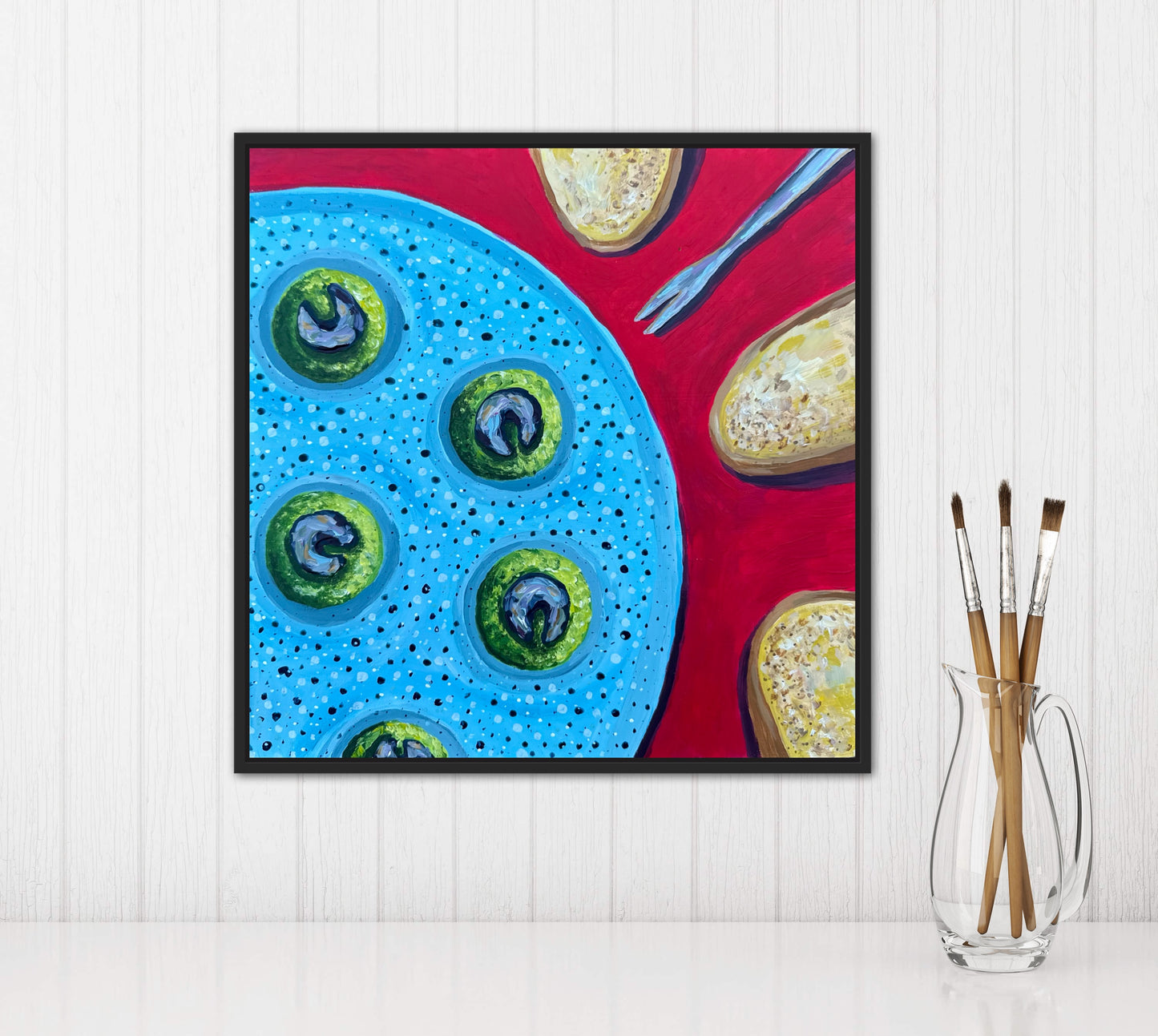 Little Luxuries Collection: Escargot - 12x12in Original Art
