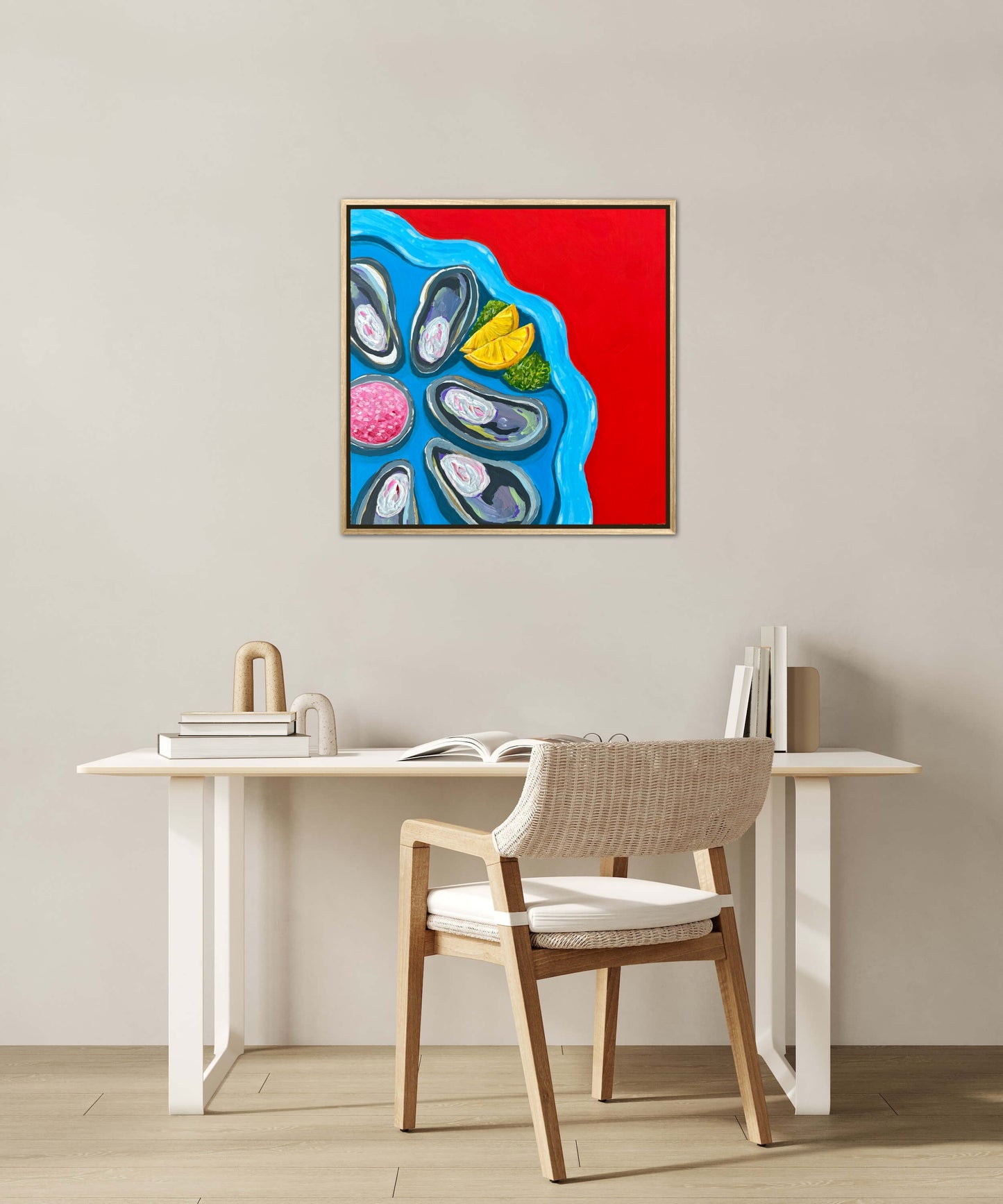 Little Luxuries Collection: Half Shell Time is Never a Crime - 12x12in Original Art