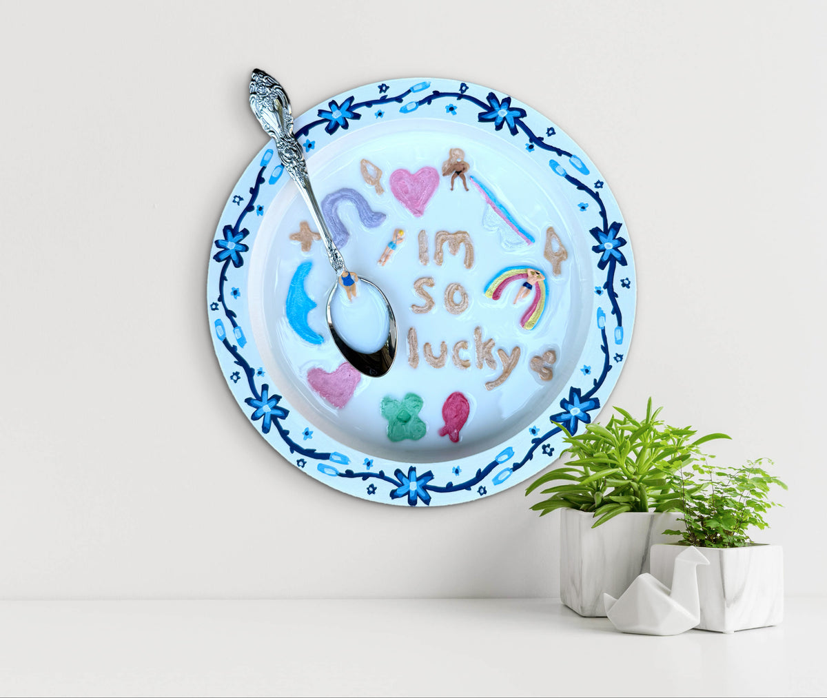 Lucky Charms: Saturday Mornings Cereal Collection - 8x8in Mixed Media