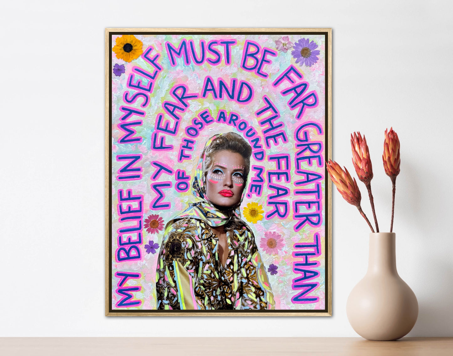 Vogue Reflections: “My Belief” Original Art 11x14in Framed