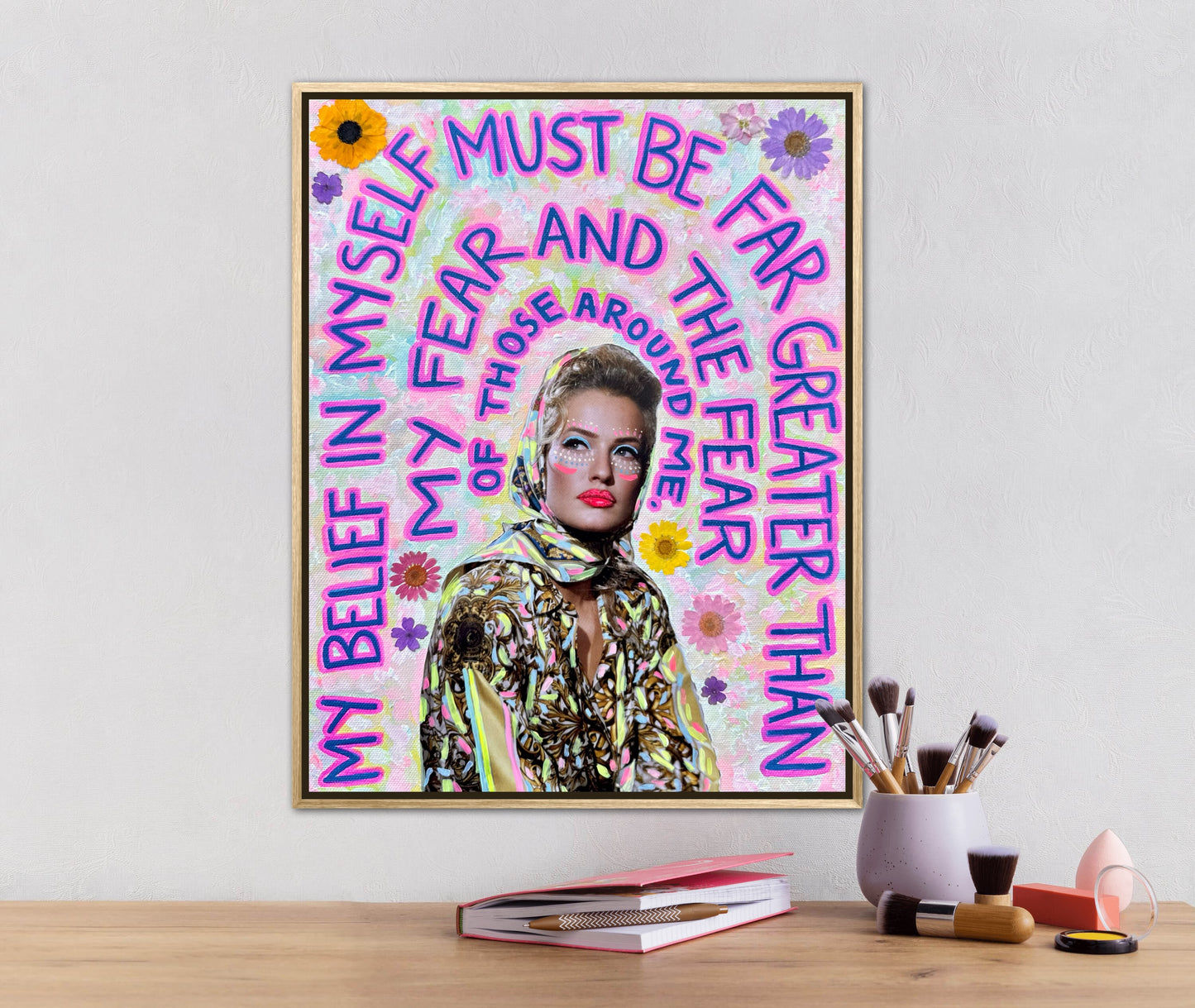 Vogue Reflections: “My Belief” Original Art 11x14in Framed