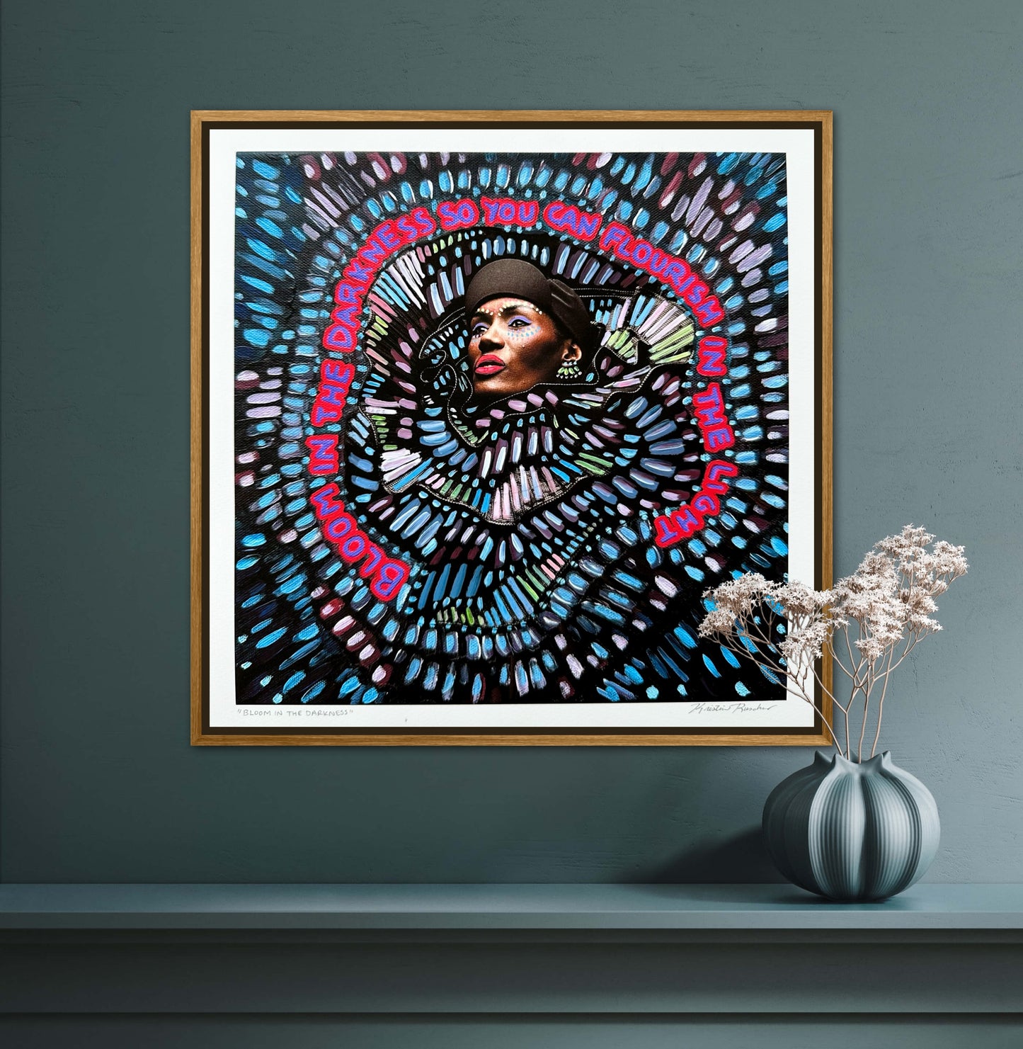 “Bloom in the Darkness” Giclée Fine Art Print 10x10in or 4x4in