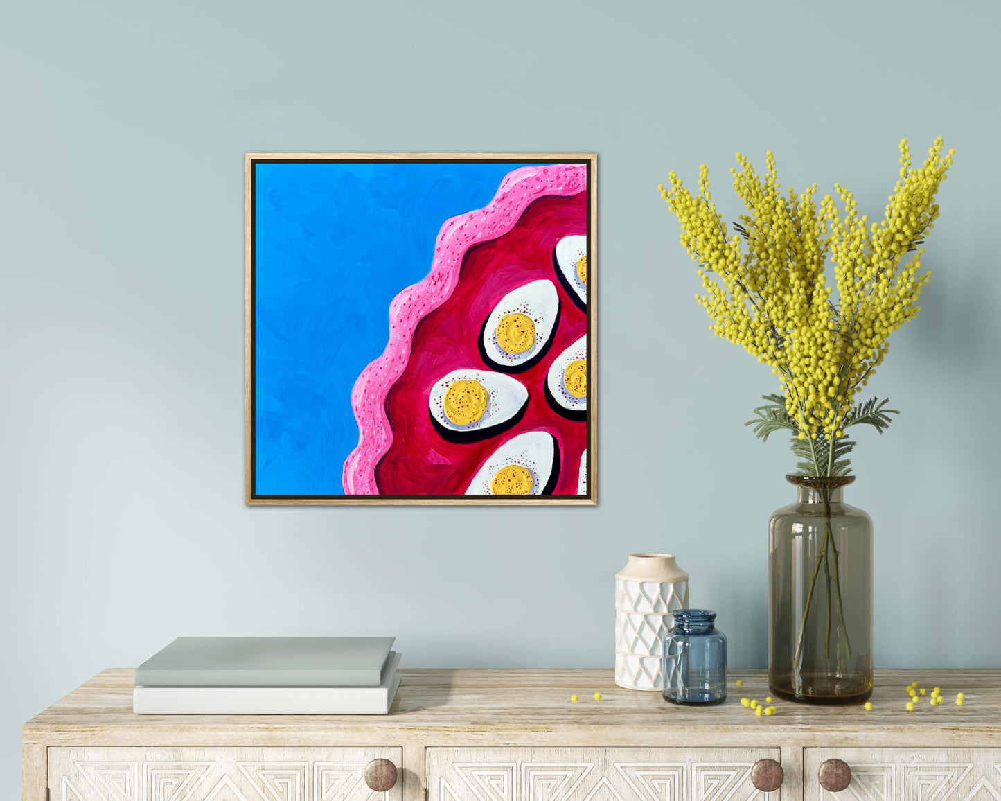 Little Luxuries Collection: Deviled Eggs - 12x12in Original Art