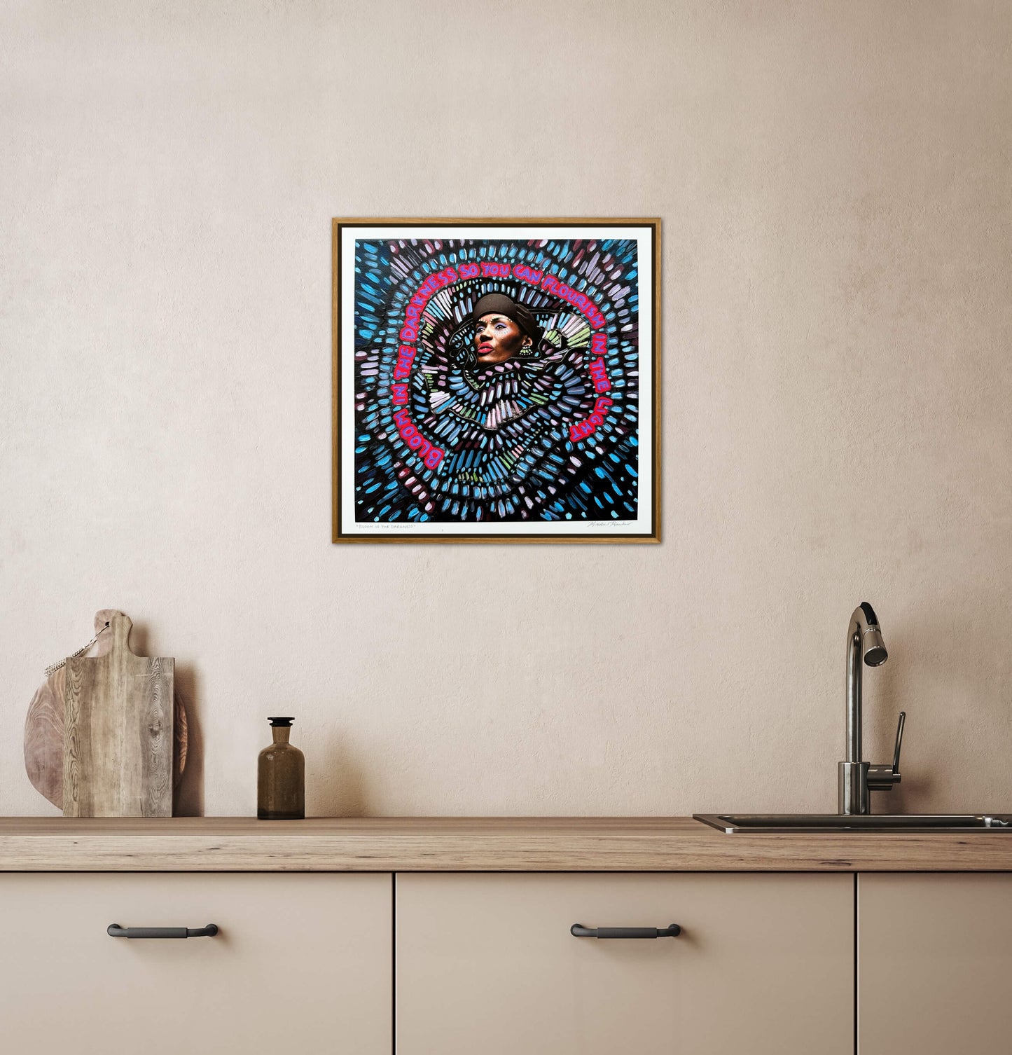 “Bloom in the Darkness” Giclée Fine Art Print 10x10in or 4x4in