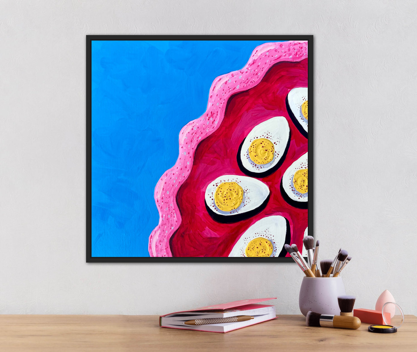Little Luxuries Collection: Deviled Eggs - 12x12in Original Art