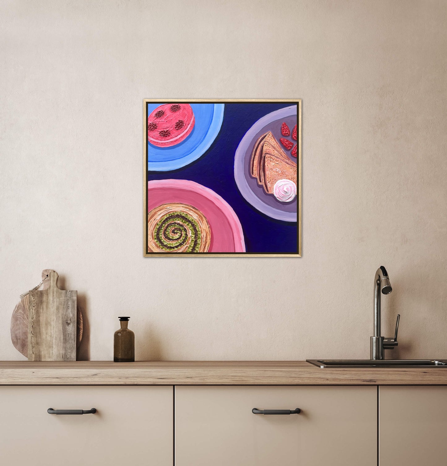 Little Luxuries Collection: Breakfast is Served - 12x12in Original Art