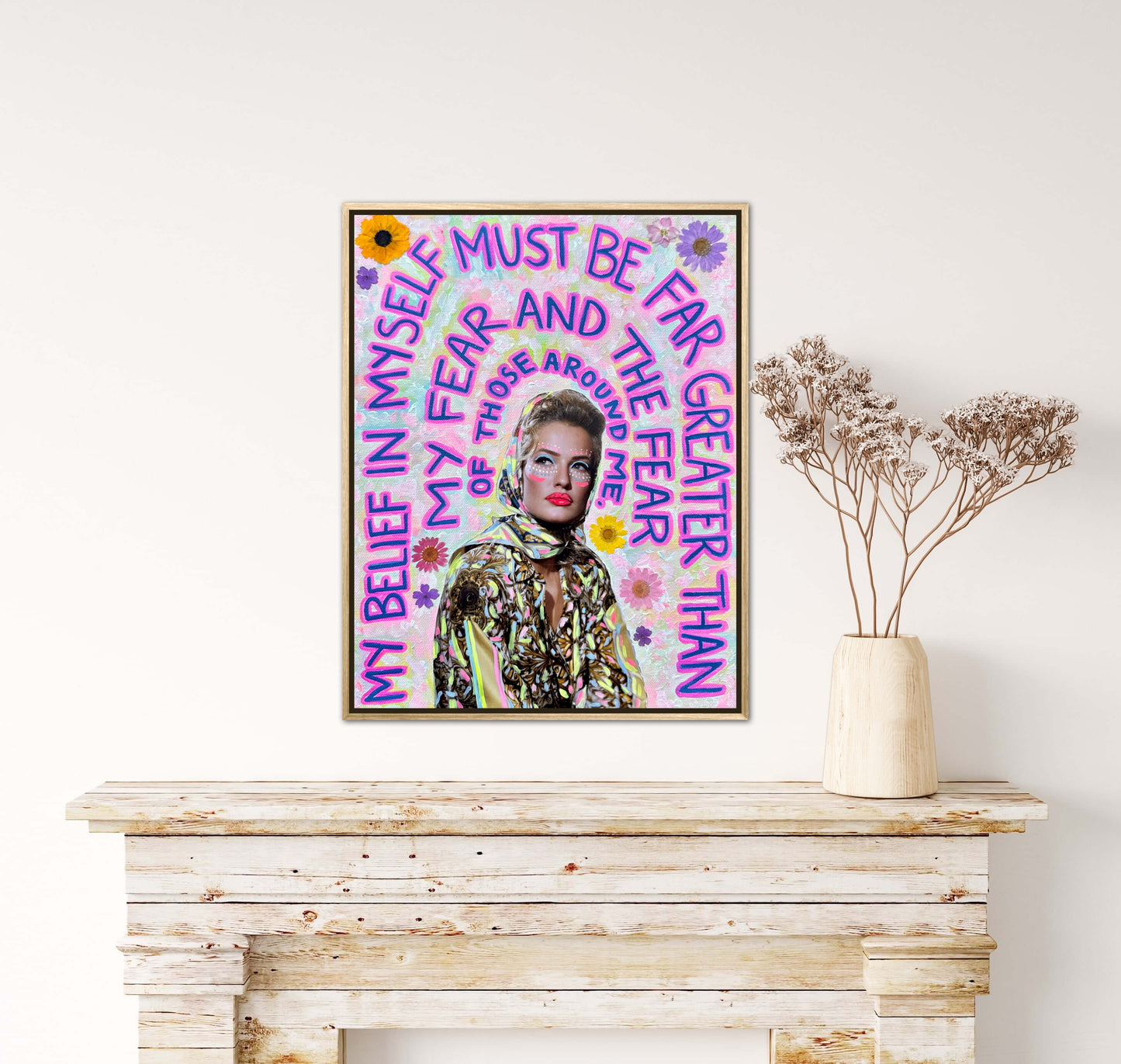 Vogue Reflections: “My Belief” Original Art 11x14in Framed