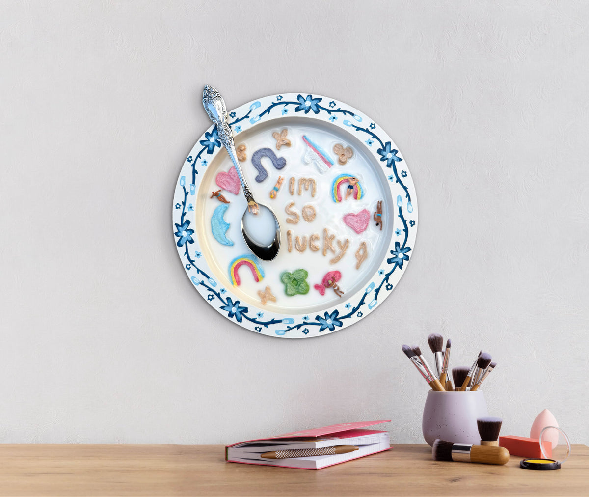 Lucky Charms: Saturday Mornings Cereal Collection - 8x8in Mixed Media