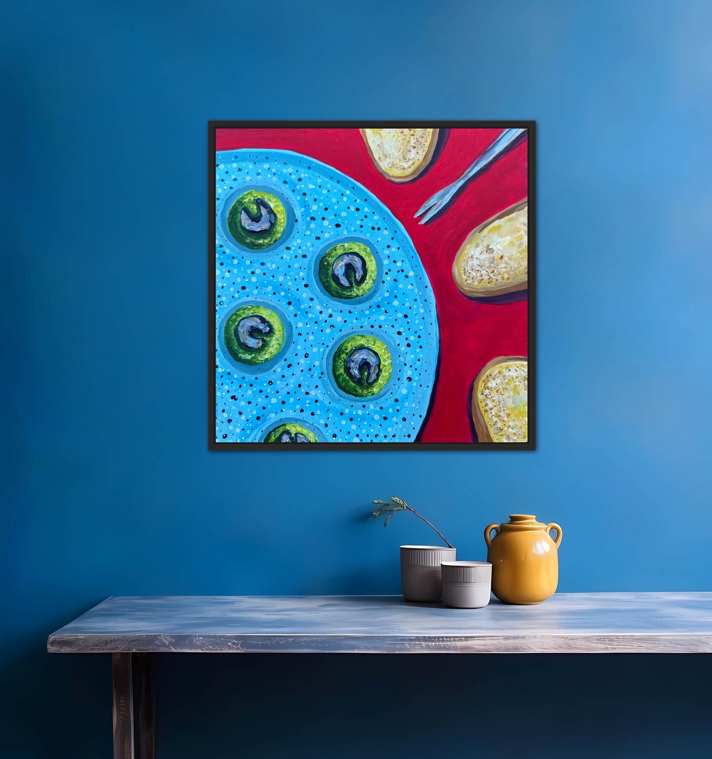 Little Luxuries Collection: Escargot - 12x12in Original Art