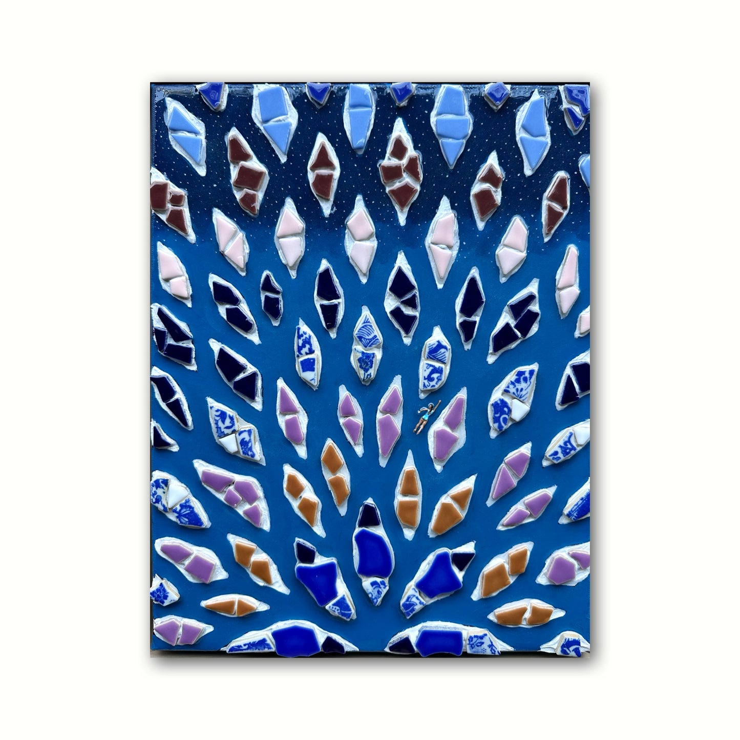 The Path to Wisdom - 11x14 Mixed Media; Sand, Acrylic & Resin on Canvas Framed