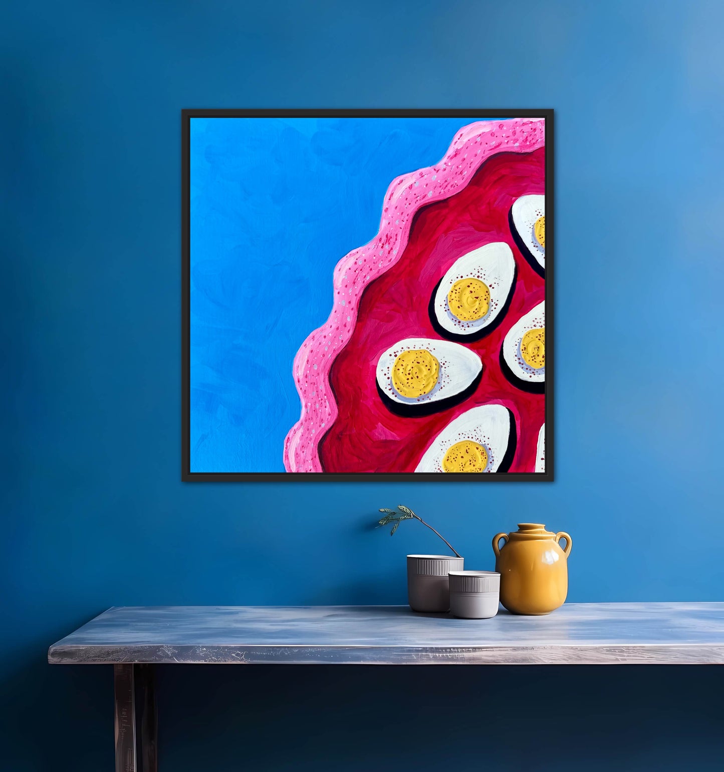 Little Luxuries Collection: Deviled Eggs - 12x12in Original Art