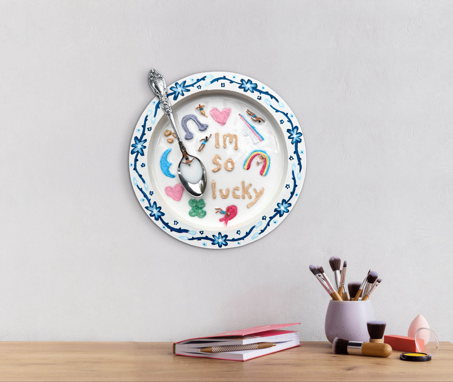 Lucky Charms: Saturday Mornings Cereal Collection - 8x8in Mixed Media