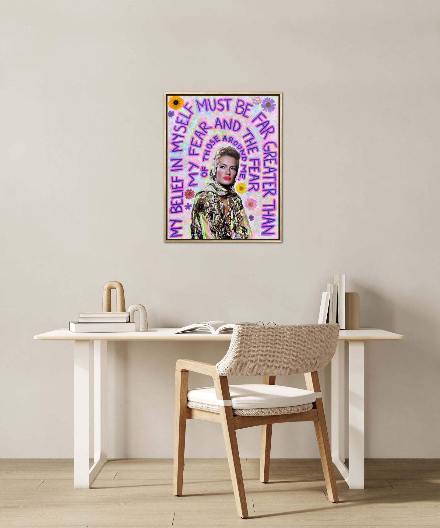 Vogue Reflections: “My Belief” Original Art 11x14in Framed