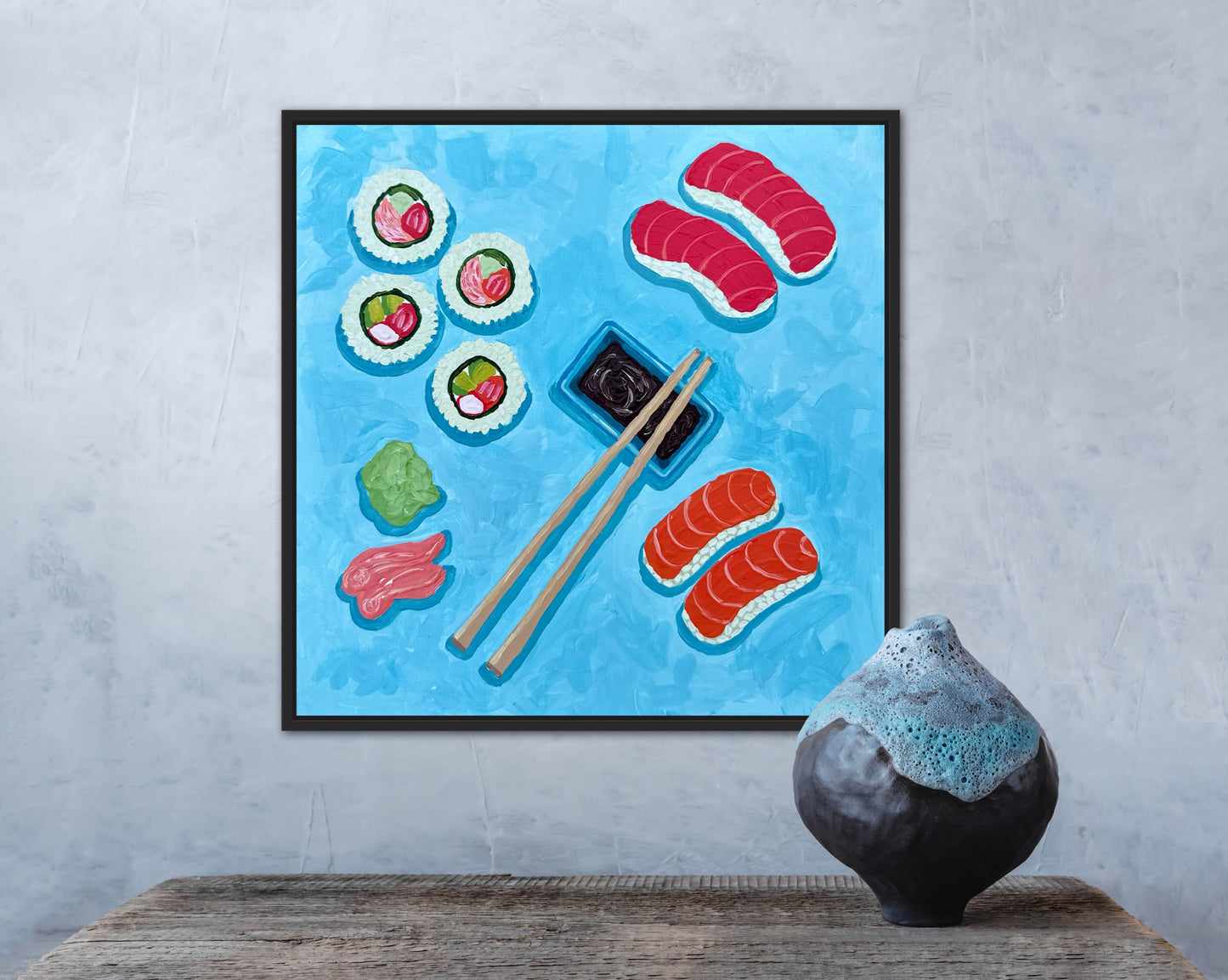 Little Luxuries Collection: You Had Me At Sushi! đŁ - 12x12in Original Art