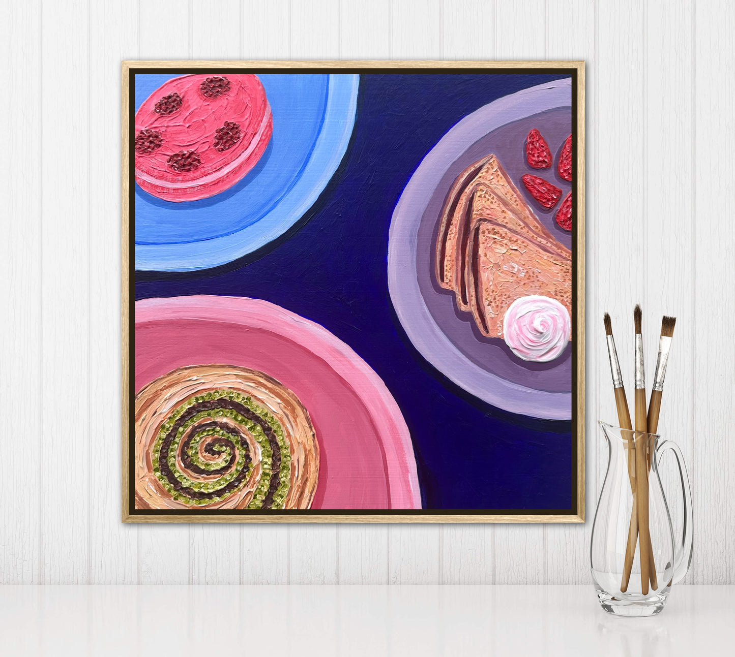 Little Luxuries Collection: Breakfast is Served - 12x12in Original Art