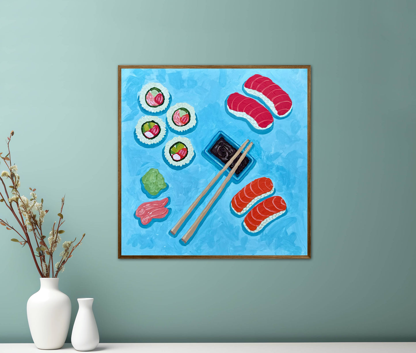 Little Luxuries Collection: You Had Me At Sushi! đŁ - 12x12in Original Art