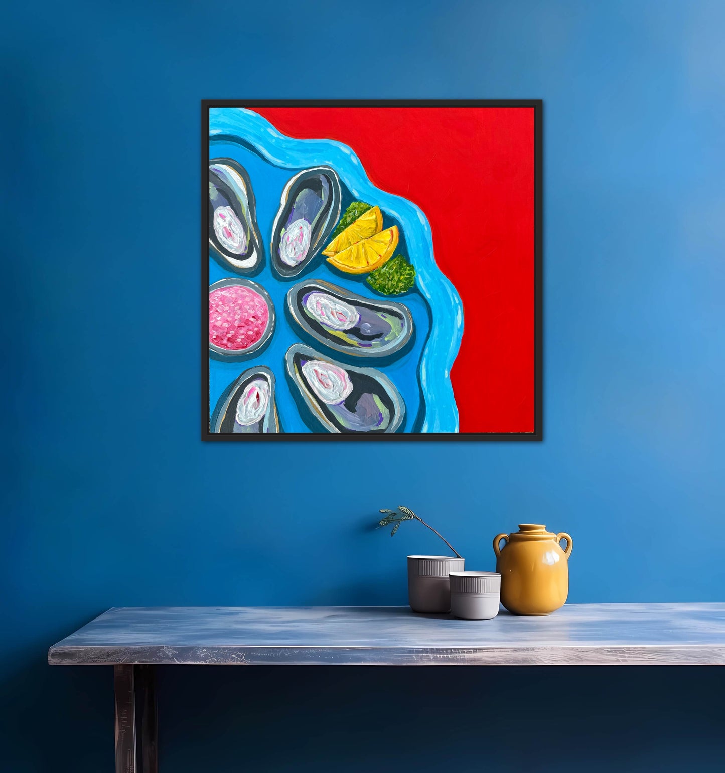Little Luxuries Collection: Half Shell Time is Never a Crime - 12x12in Original Art