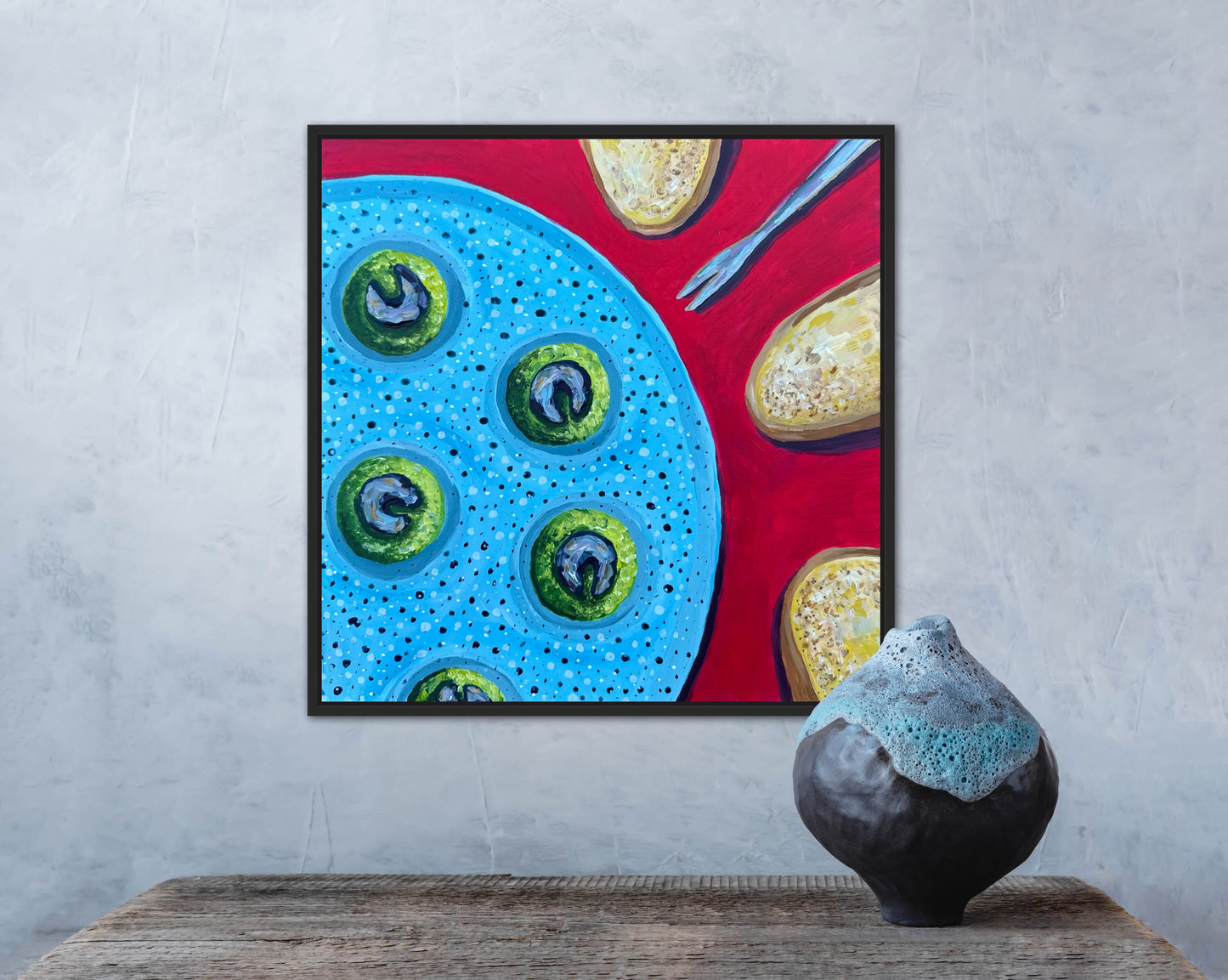 Little Luxuries Collection: Escargot - 12x12in Original Art