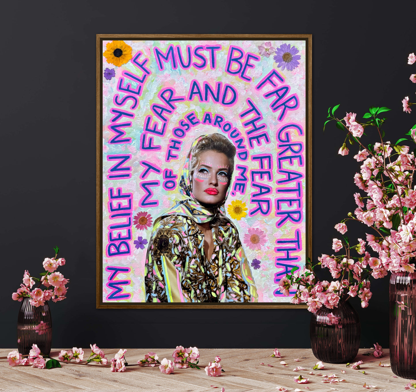 Vogue Reflections: “My Belief” Original Art 11x14in Framed