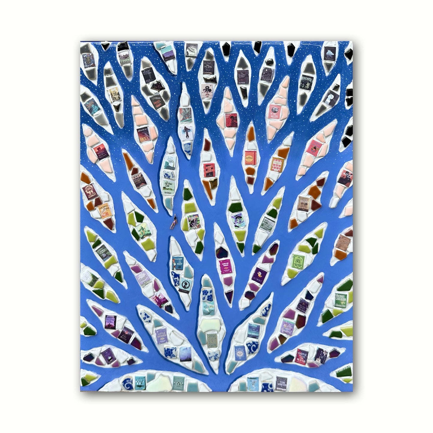 The Path to Knowledge - 16x20in Mixed Media; Sand, Acrylic & Resin on Canvas Framed