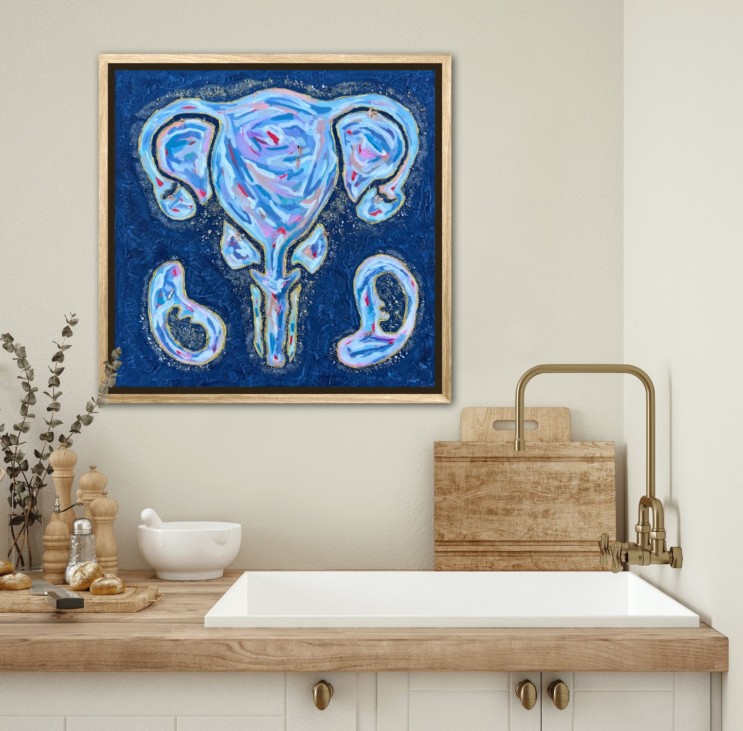 The First Resort 24x24in Original Framed