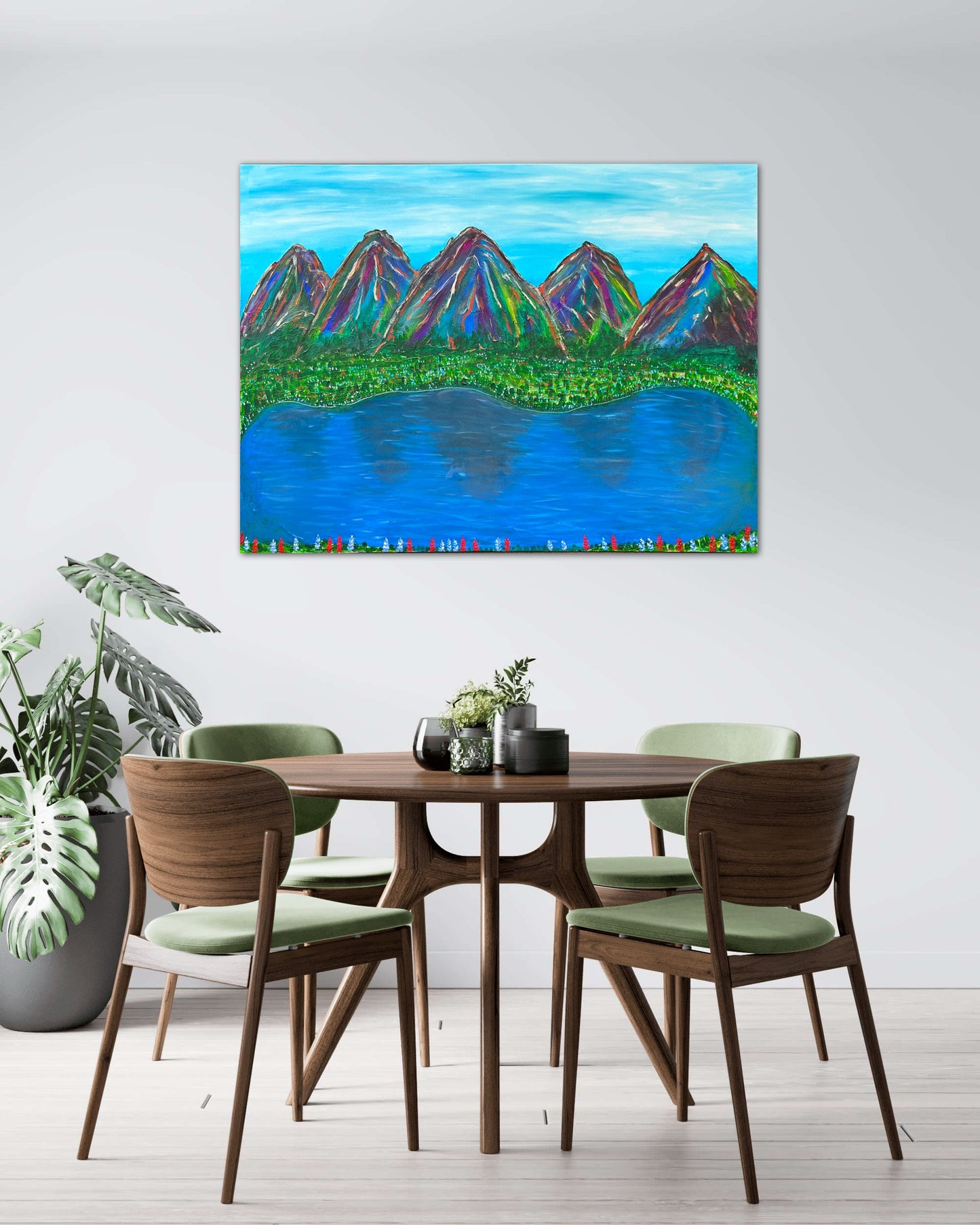 Mountains - 36x48in Acrylic on Canvas