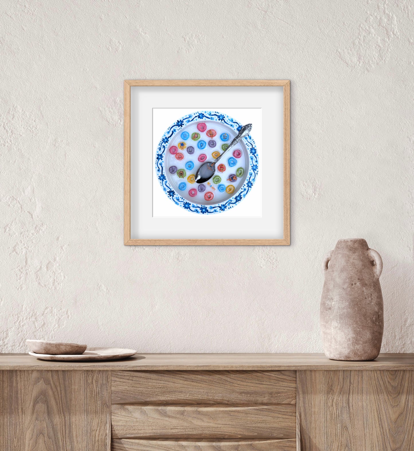 Saturday Mornings: Fruit Loops Print - 10x10in Glicée Fine Art Print