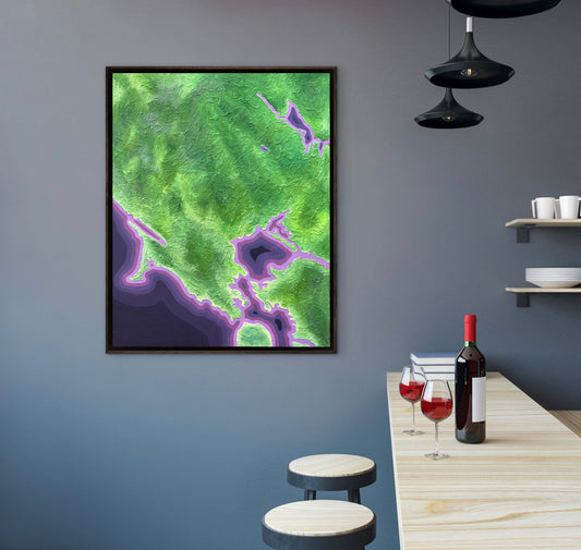 California Wine Country: A Love Letter, 24x30in Mixed Media on Canvas