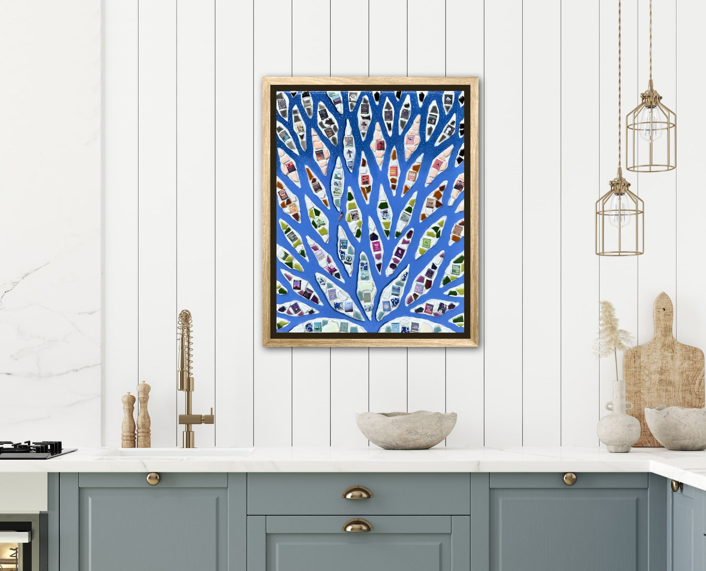 The Path to Knowledge - 16x20in Mixed Media; Sand, Acrylic & Resin on Canvas Framed